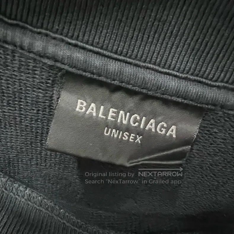 Balenciaga Balenciaga Black Perforated Metal Sweatshirt Size US S / EU 44-46 / 1 - 3 Thumbnail