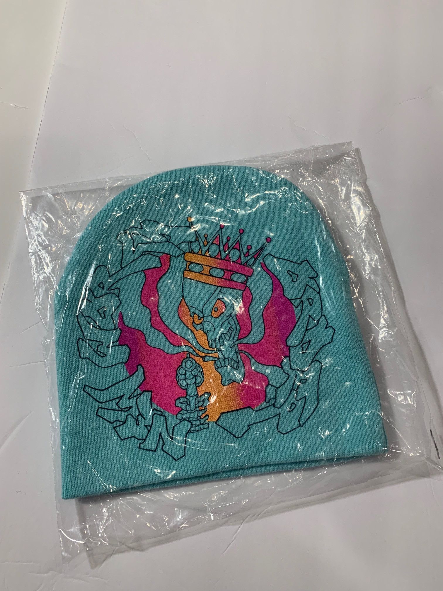 Supreme New World Order Beanie Aqua Size ONE SIZE - 1 Thumbnail