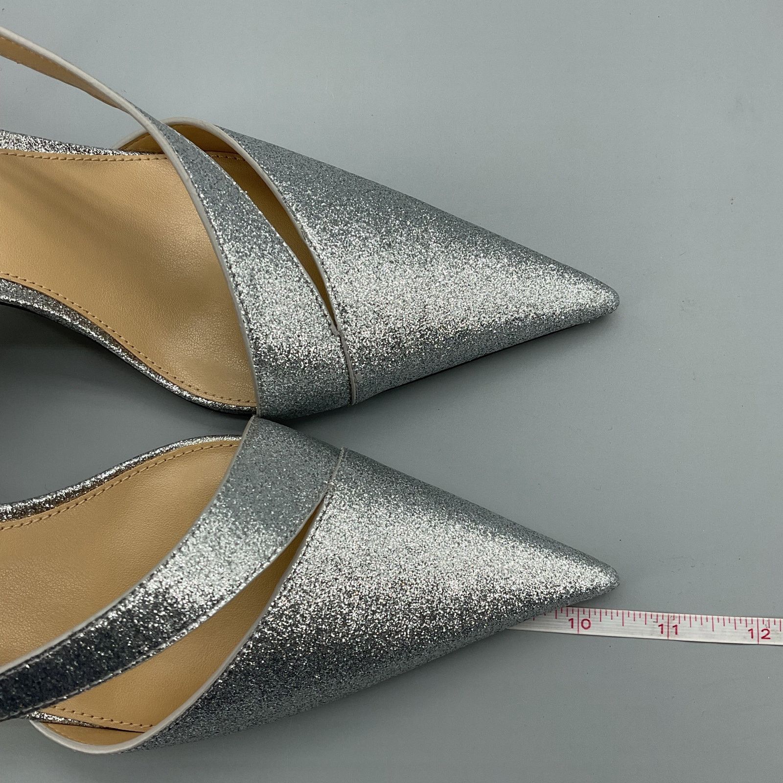 Michael Kors Michael Kors Women’s Jaida Slingback Pumps Silver Size 8 Size US 8 / IT 38 - 7 Thumbnail