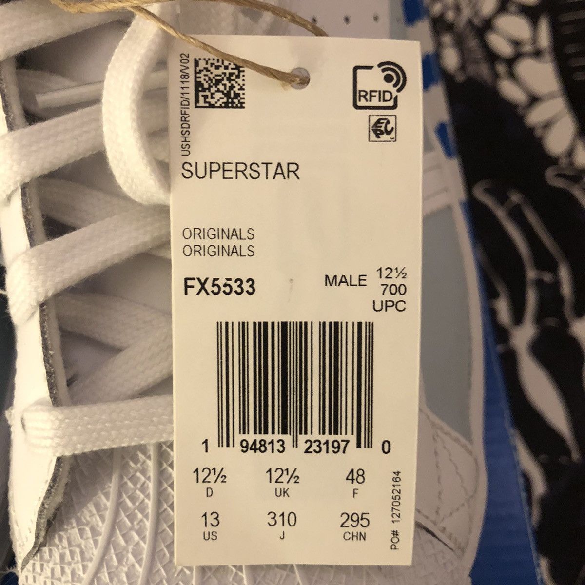 Adidas NWT Adidas Superstar Split White / Halo Blue FX5533 Size US 13 / EU 46 - 7 Thumbnail