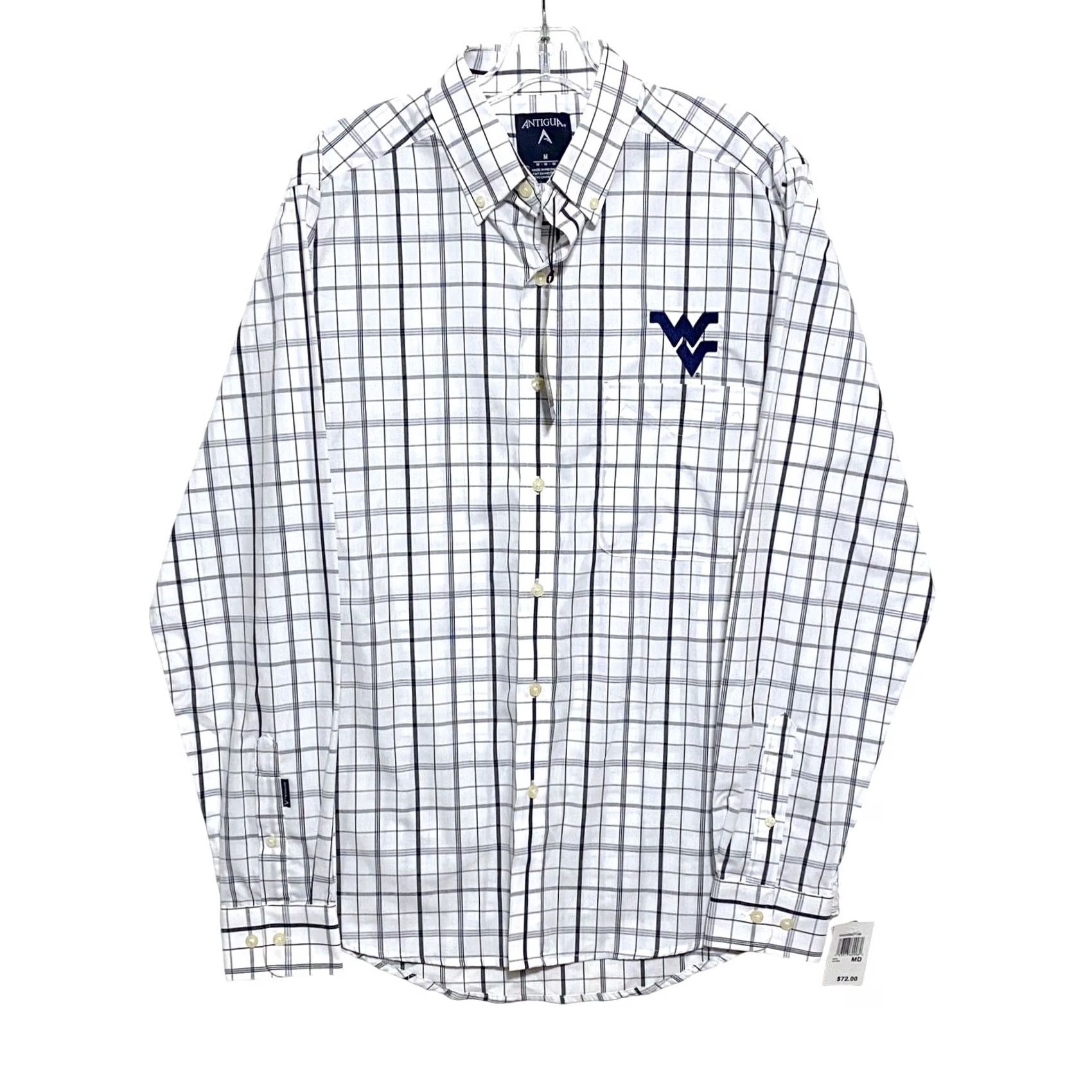 Vintage VINTAGE Antigua West Virginia Mountaineers Plaid Button Shirt Mens M Preppy Classic NWT Size US M / EU 48-50 / 2 - 2 Thumbnail