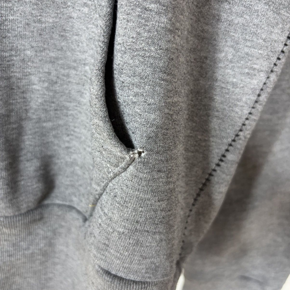 Diesel Vintage Diesel Big Central Logo Grey Pocket Hoodie Y2K Size US L / EU 52-54 / 3 - 3 Thumbnail