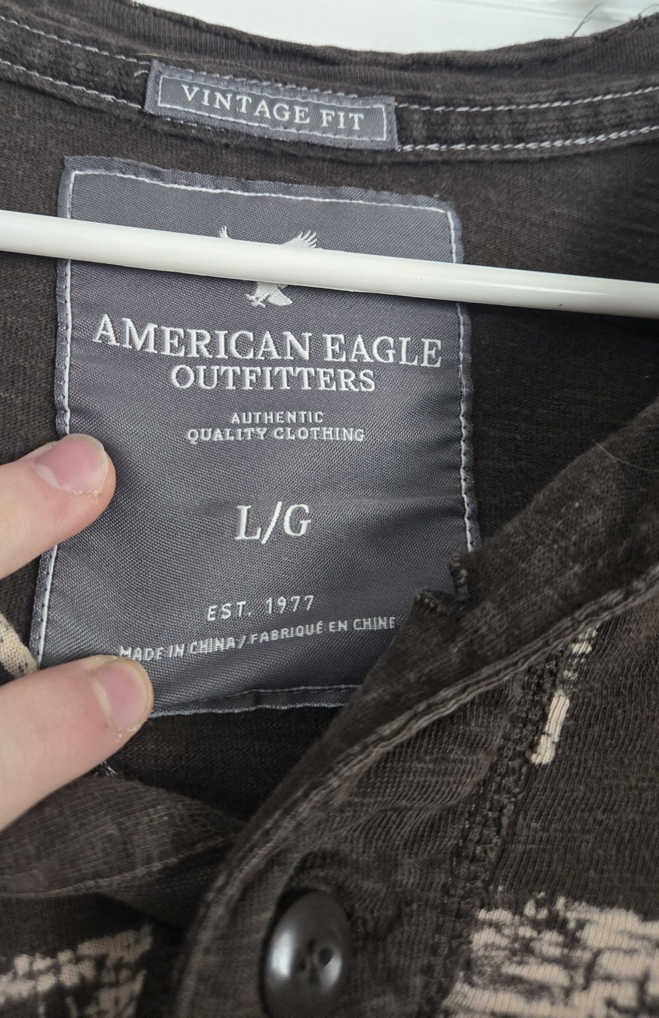 American Eagle Outfitters VINTAGE American Eagle longsleeve Size US L / EU 52-54 / 3 - 3 Thumbnail