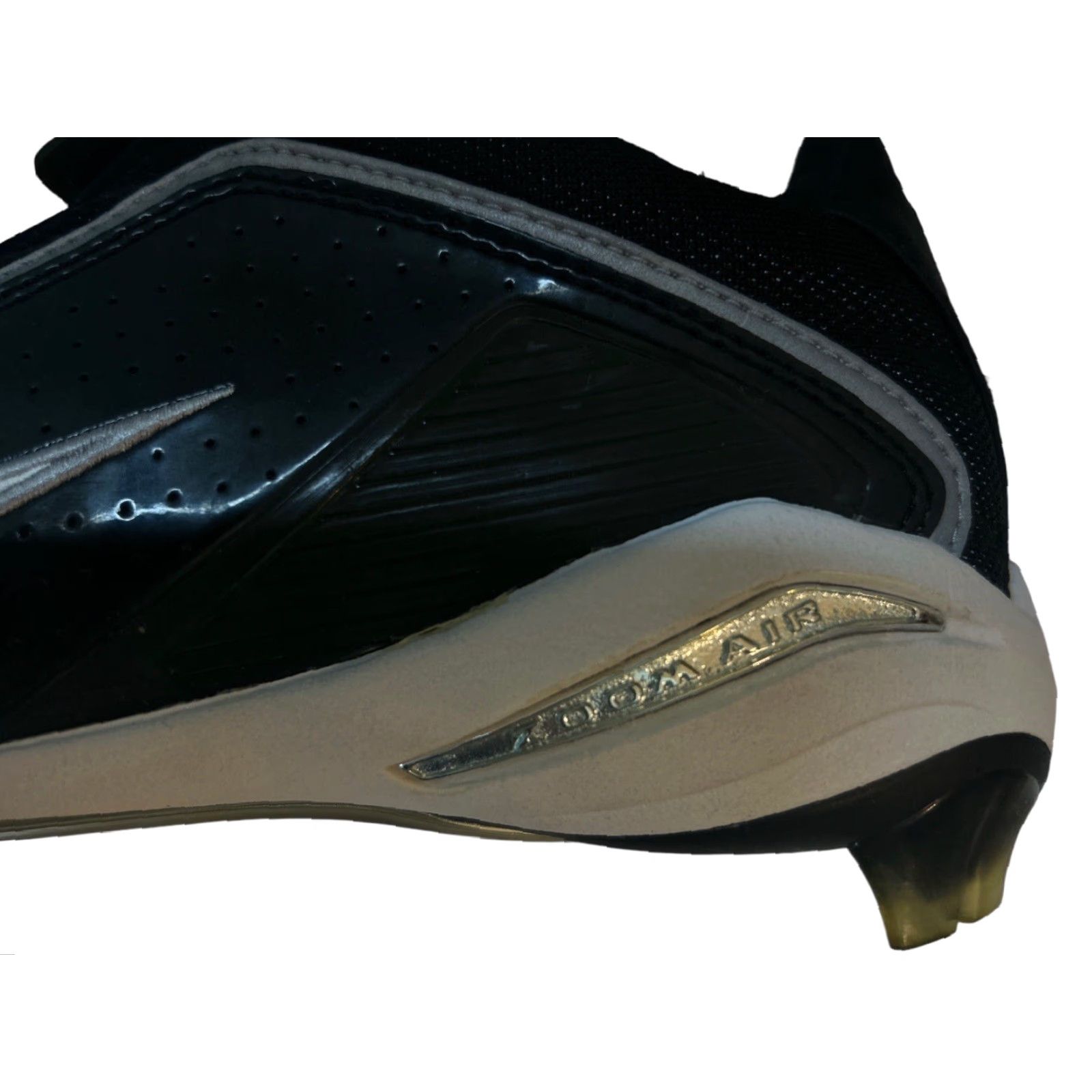 Nike VINTAGE Nike Air Zoom Respect Cleats Baseball Spikes NIB 2002 Men’s 9 Black Cleats Ballpark Nike Air Zoom Respect Mens 9 Size ONE SIZE - 5 Thumbnail