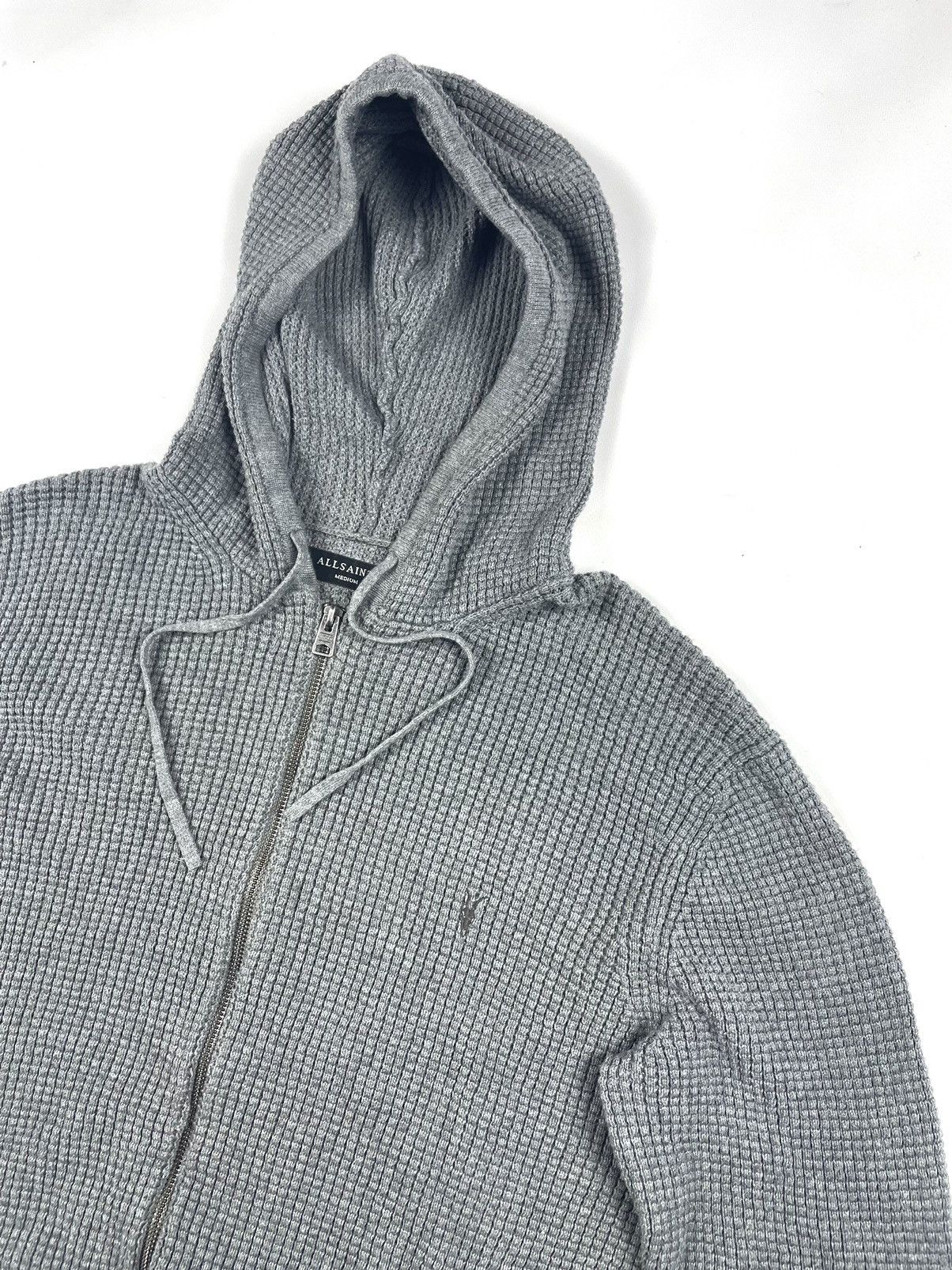 Allsaints All Saints Grey Zip Hoodie Y2K Style Size: M - L Size US L / EU 52-54 / 3 - 2 Thumbnail
