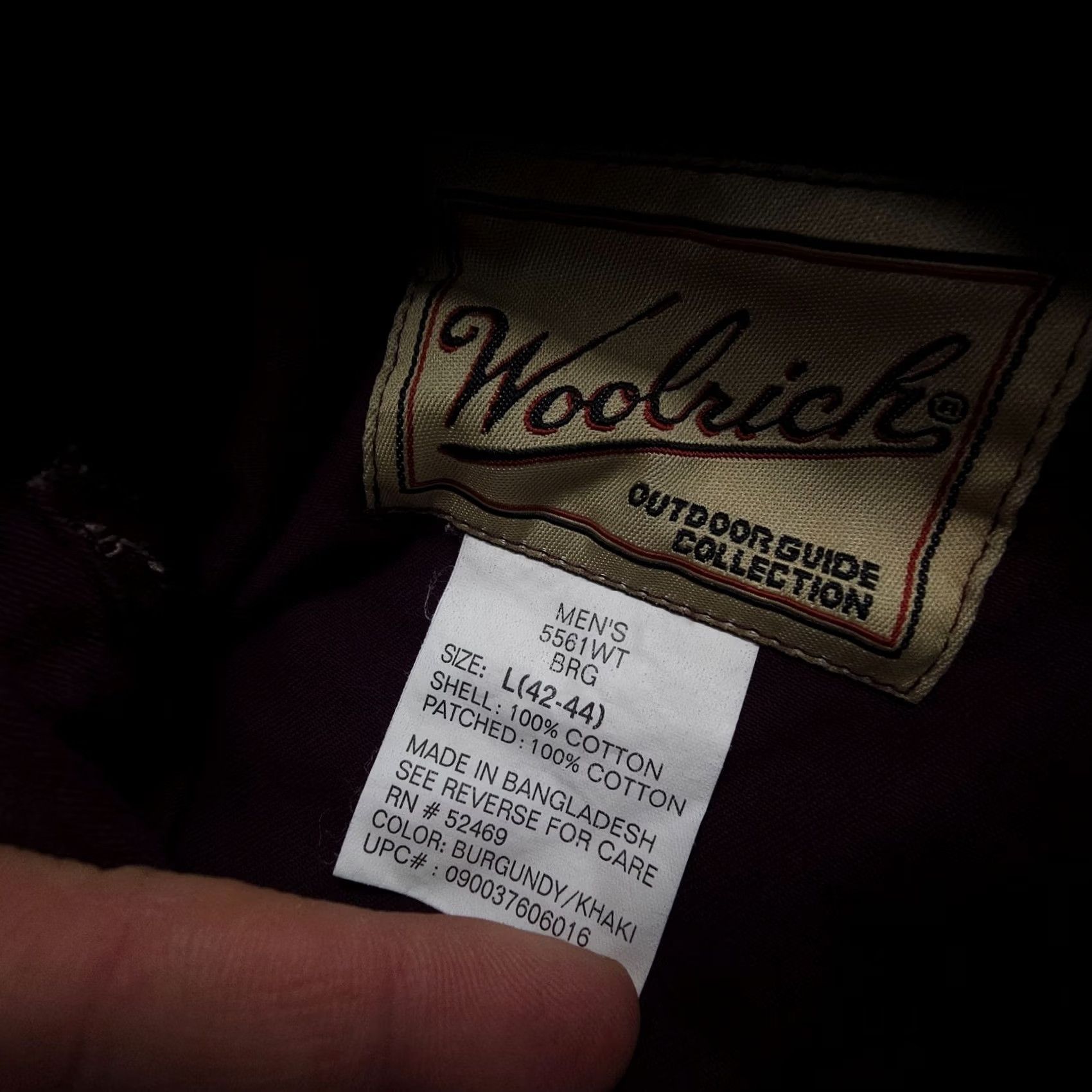 Vintage VINTAGE Woolrich Outdoor Guide Long Sleeve Button-Up Shirt Mens L Burgundy Red Twill Cotton Casual Workwear Travel Size US L / EU 52-54 / 3 - 3 Thumbnail