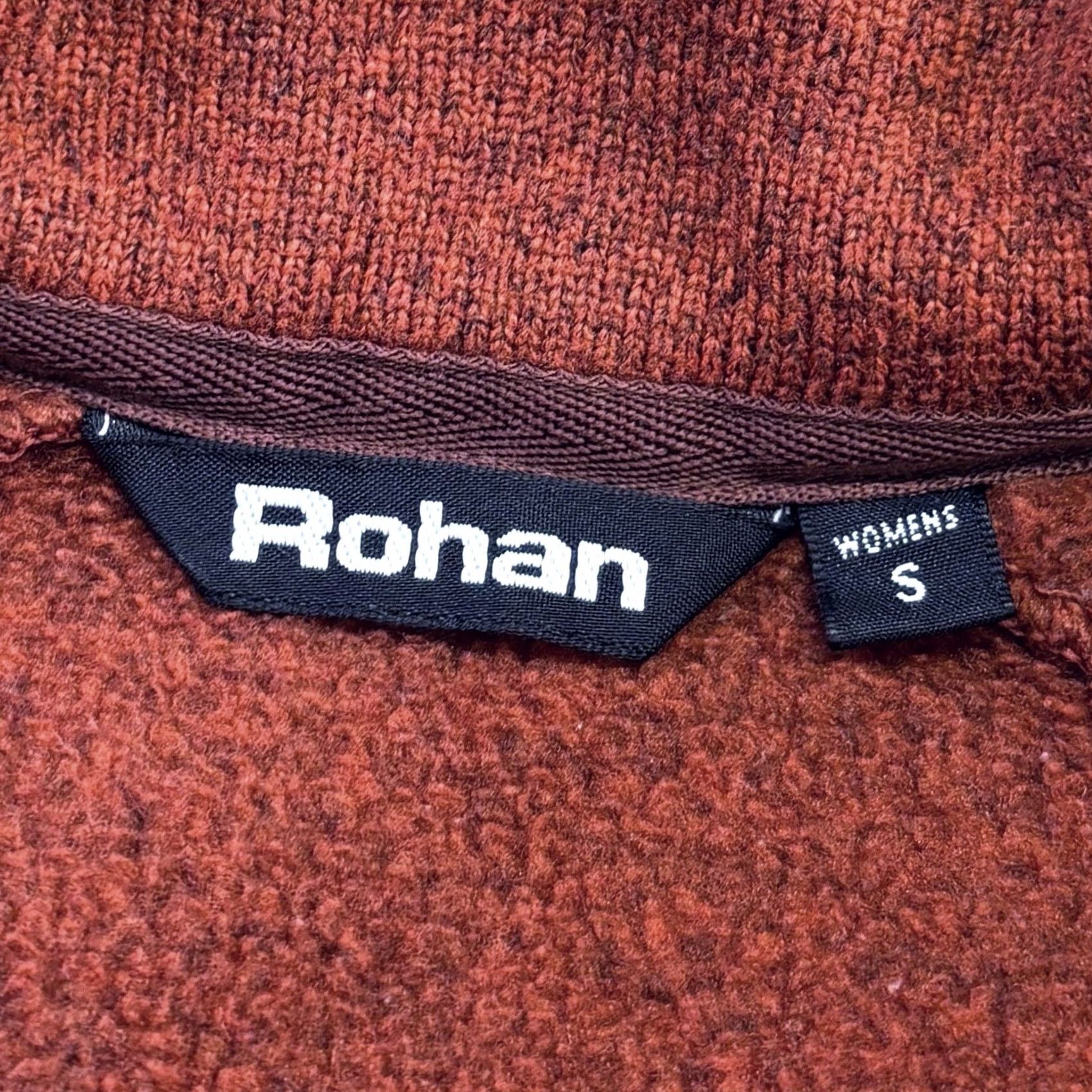 Rusty Rohan Pathway Fleece Pullover Small Womens Rust Orange Button Neck Vintage Size S / US 4 / IT 40 - 7 Thumbnail