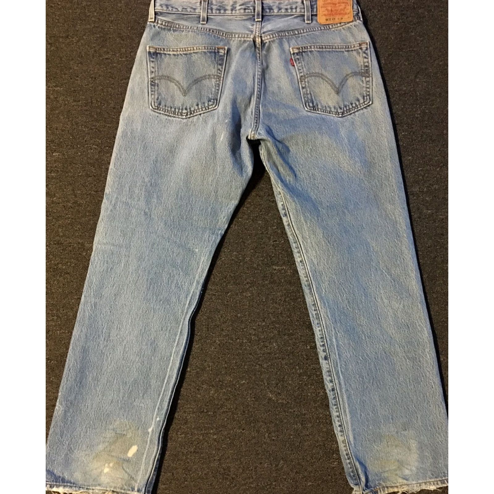 Levi's Levi's 501XX Jeans Button Fly Regular 36 Blue Denim Vintage 90s Grunge Punk Biker Straight Rise 32in Mens Size US 36 / EU 52 - 2 Thumbnail