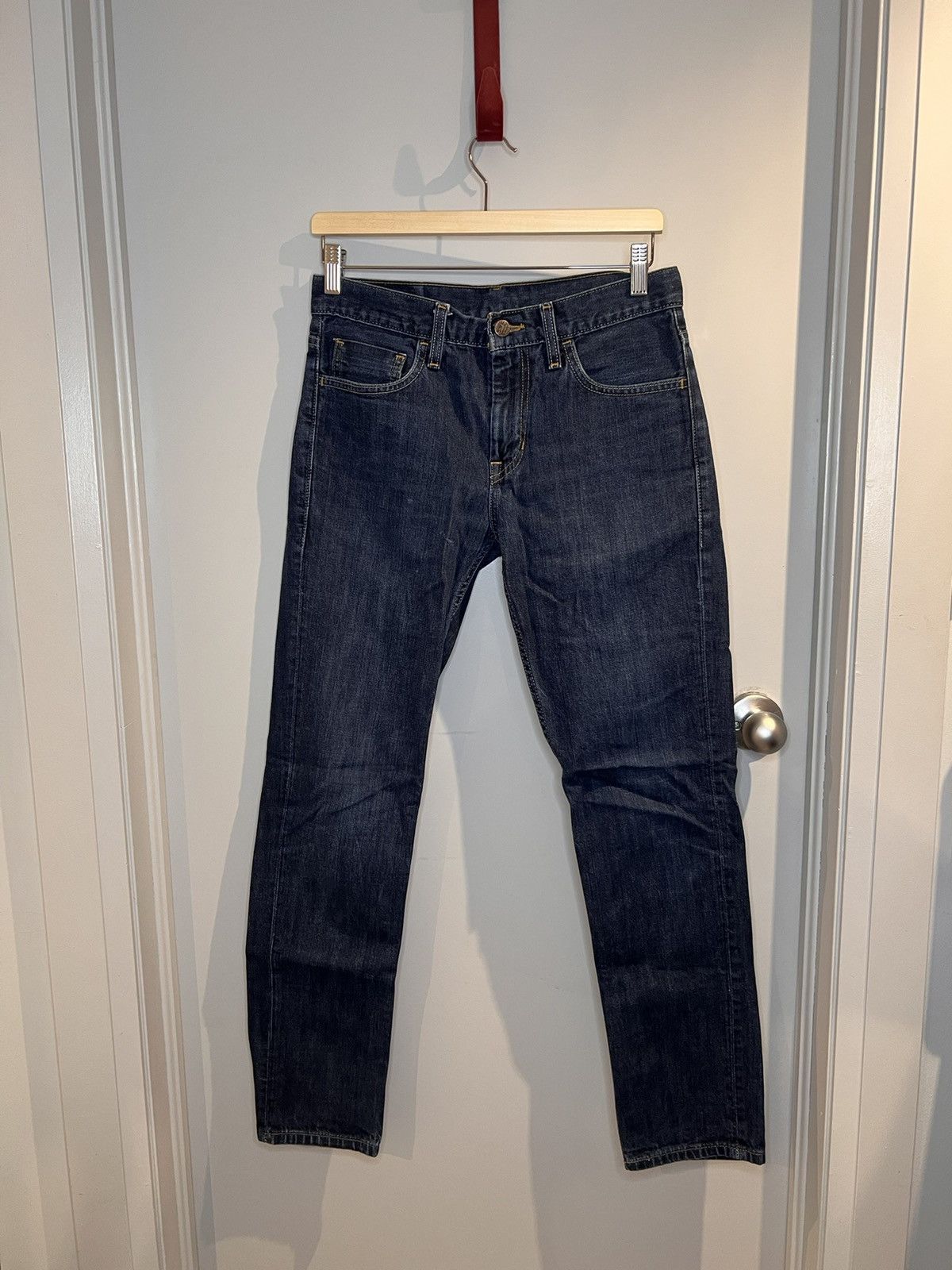Levi's Vintage Levi’s dark blue jeans Size US 30 / EU 46 - 1 Thumbnail