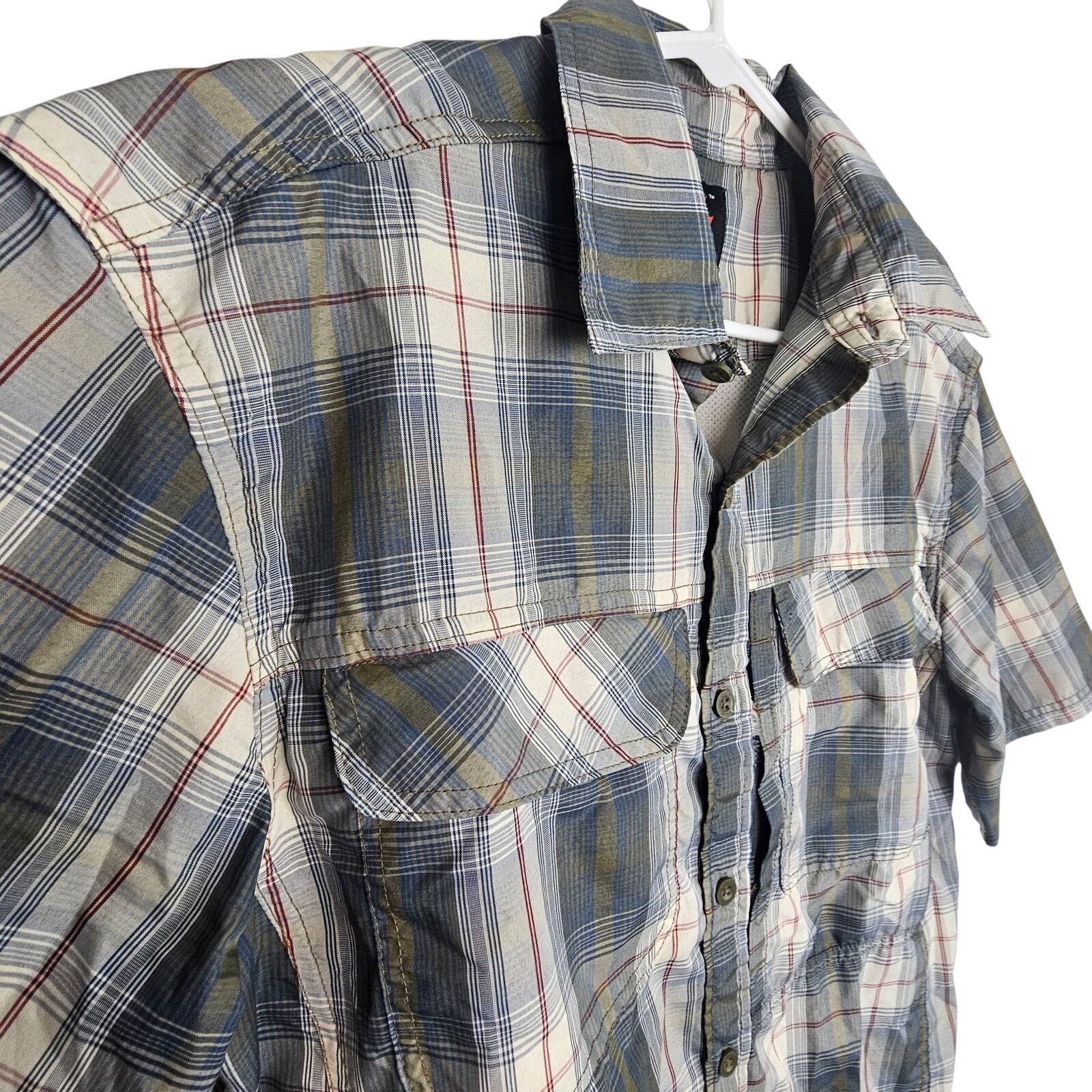 Killion Killik Men Plaid Vented Fishing Shirt M Gorp Outdoor Utility Size US M / EU 48-50 / 2 - 5 Thumbnail