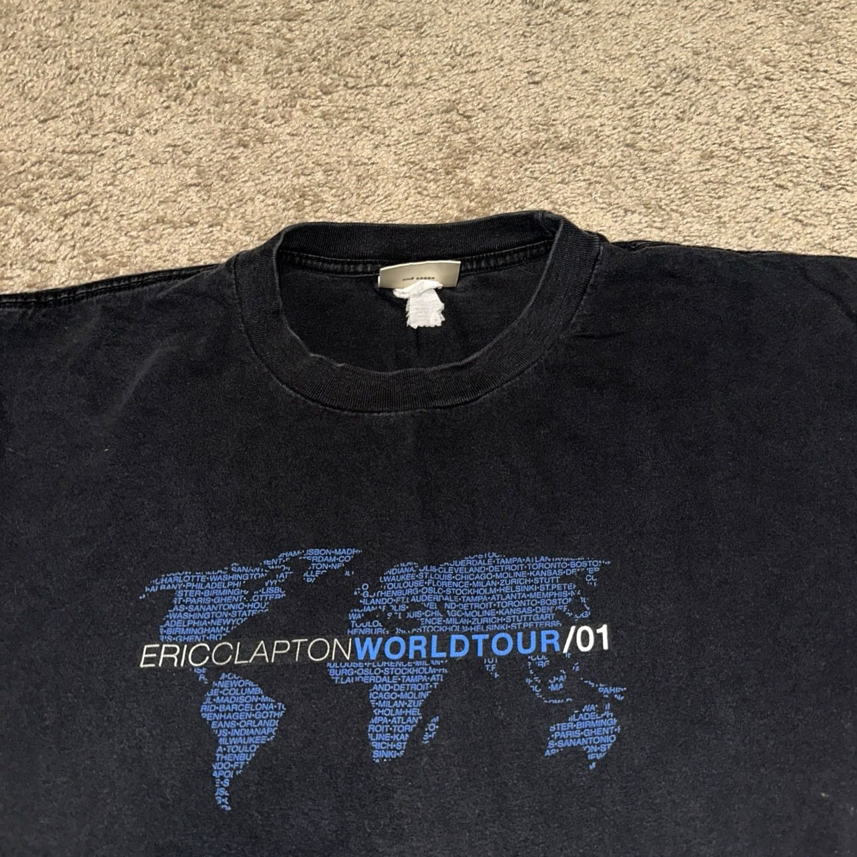 Vintage VINTAGE Eric Clapton Tour 2001 Shirt Mens 2XL Blues Rock Music Short Sleeve Y2K Size US XXL / EU 58 / 5 - 3 Thumbnail