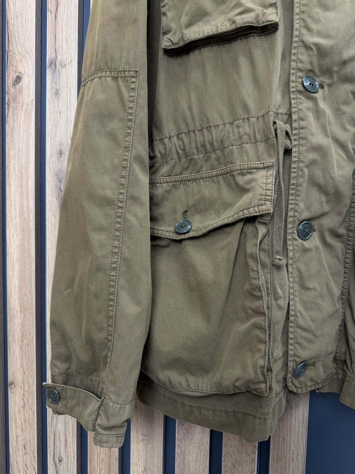 Wallace & Barnes Wallace & Barnes Olive Field Jacket Hooded Military Style Size US XXL / EU 58 / 5 - 6 Thumbnail