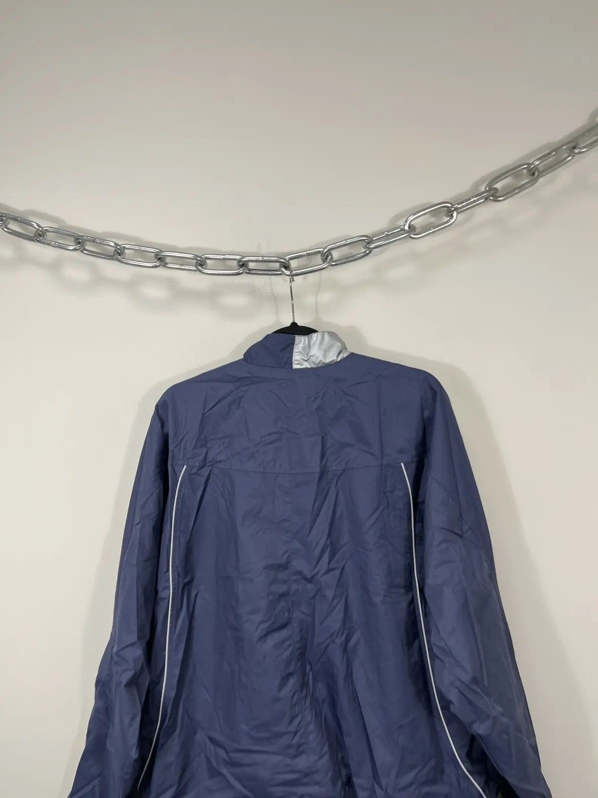 Nike × Vintage Vintage Nike Y2K Reflective Swoosh Hype Zip Nylon Jacket Size US XL / EU 56 / 4 - 16 Thumbnail