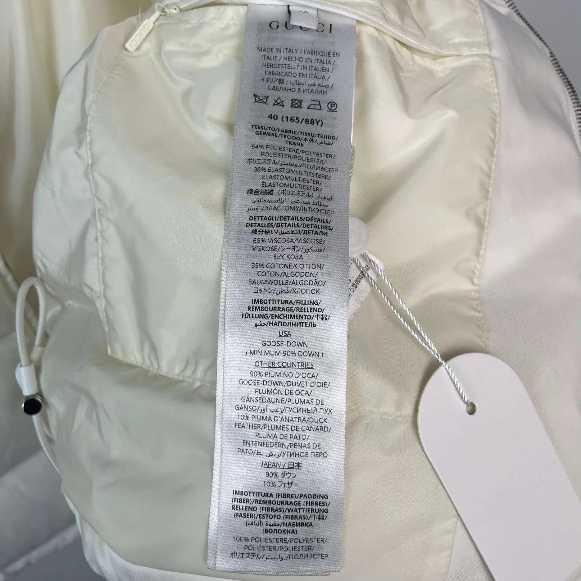 Gucci Gucci White Down Jacket 165 Size S / US 4 / IT 40 - 6 Thumbnail
