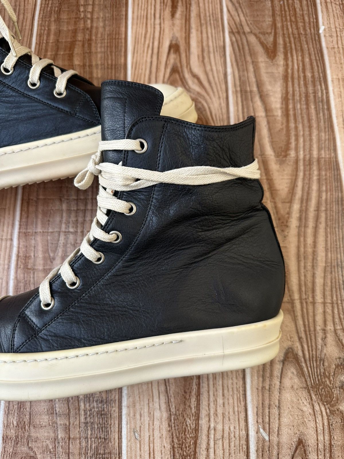Rick Owens W18 Rick Owens Mainline Black Ramones Size US 8.5 / IT 38.5 - 12 Thumbnail