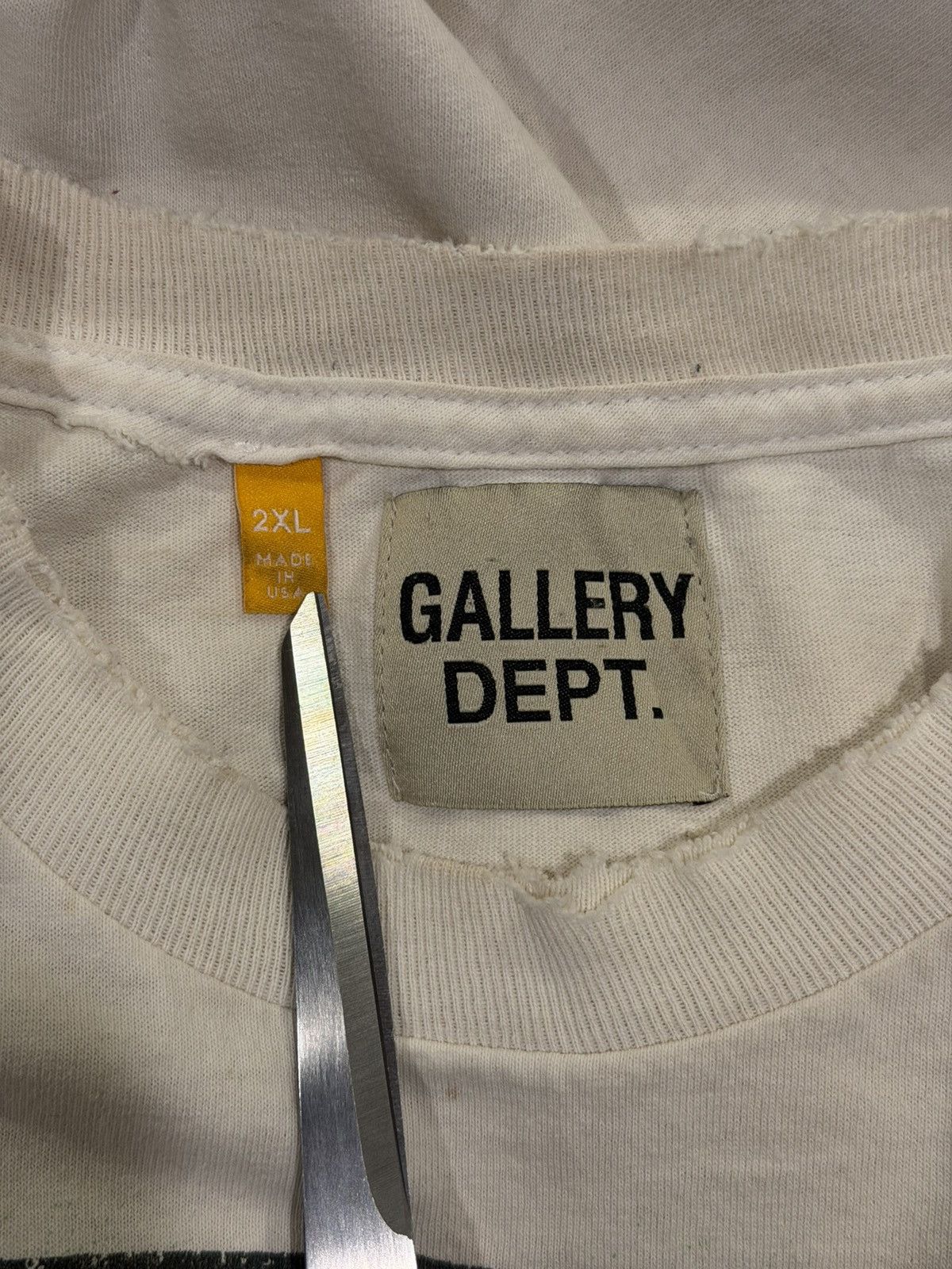 Gallery Dept. Gallery Dept OG Corona Virus ATK World Tour White/Cream Tee Size US XXL / EU 58 / 5 - 11 Thumbnail