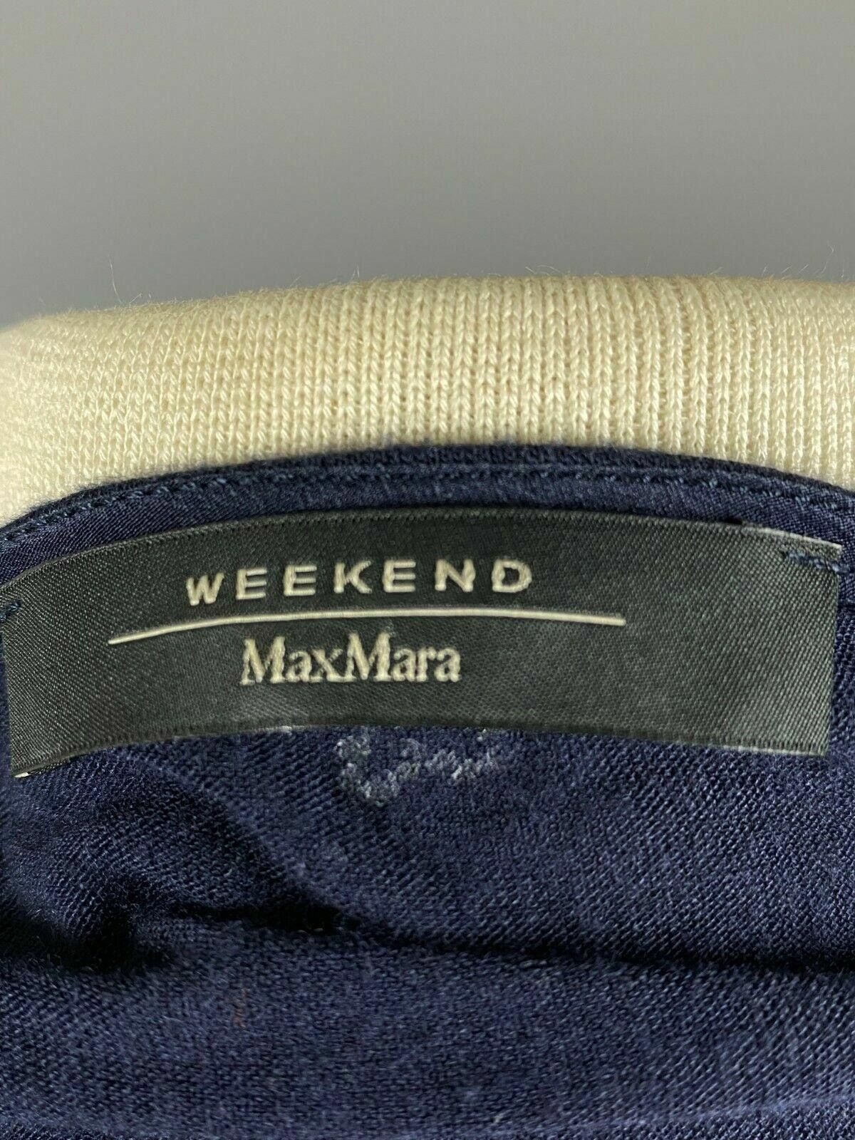 Designer Ladies Weekend Max Mara Blue Long Sleeve Blouse Size S Size S / US 4 / IT 40 - 6 Thumbnail