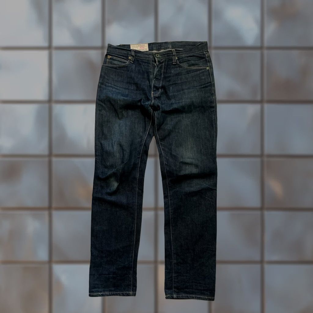 Denime CC15 Los Angeles Nathan Bogle JN02 Button Fly Men’s Blue Denim Jeans Sz 32 Slim Regular Size 34 30 Inseam Mens Jeans Color Blue - 2000s 90s? Size US 32 / EU 48 - 1 Thumbnail