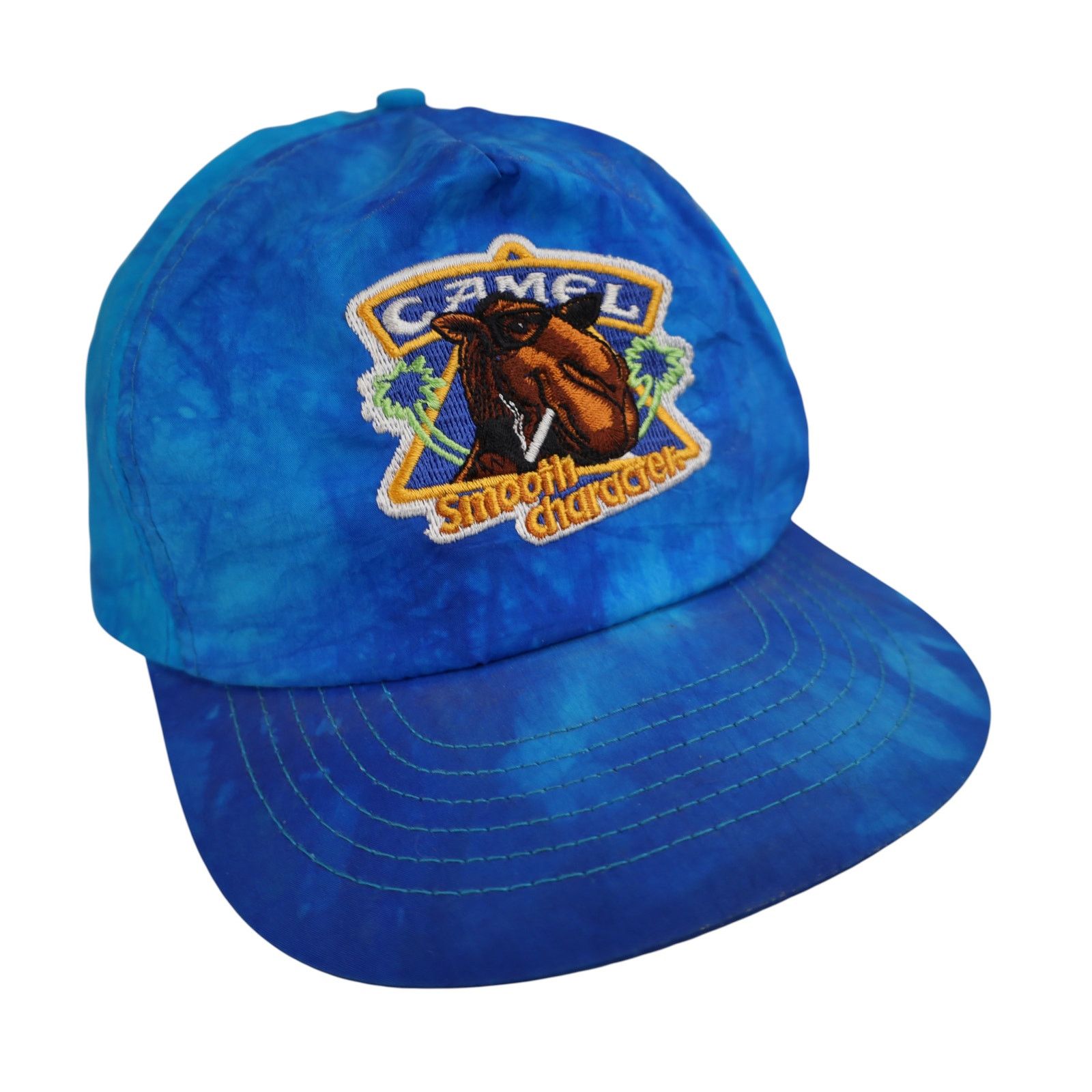 Vintage Vintage Camel Cigarettes Smooth Character Snapback Hat Size ONE SIZE - 2 Thumbnail