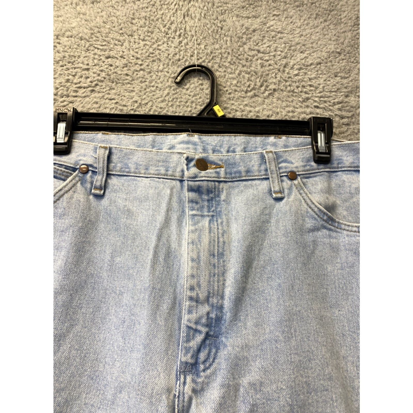 Wrangler VINTAGE Wrangler Jeans Mens 38x32 Cowboy Western Denim Straight Mid 5-Pocket Blue 90s Mens Size US 38 / EU 54 - 2 Thumbnail