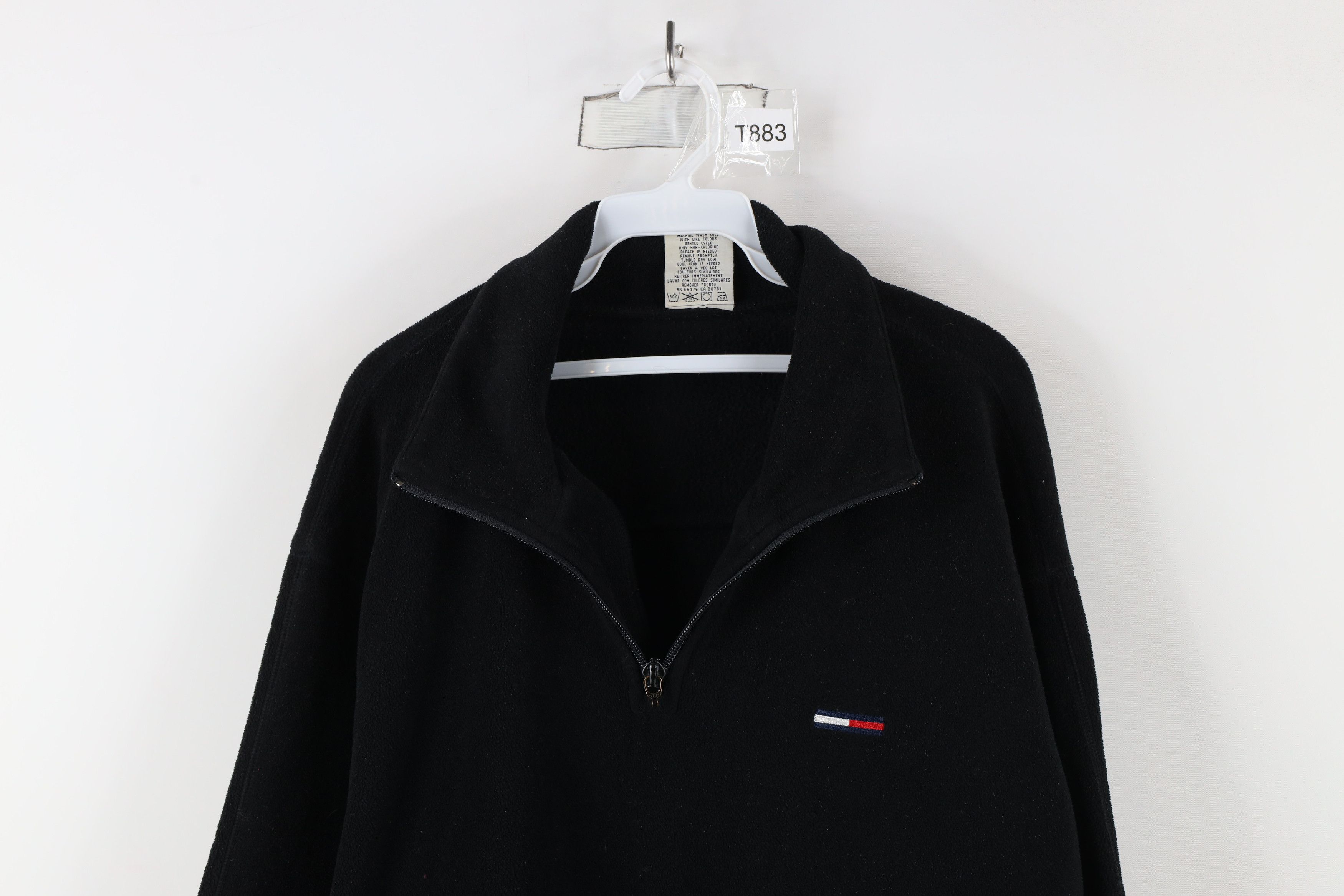 Tommy Hilfiger × Vintage Vintage 90s Tommy Hilfiger Half Zip Fleece Pullover Sweater Size US L / EU 52-54 / 3 - 2 Thumbnail