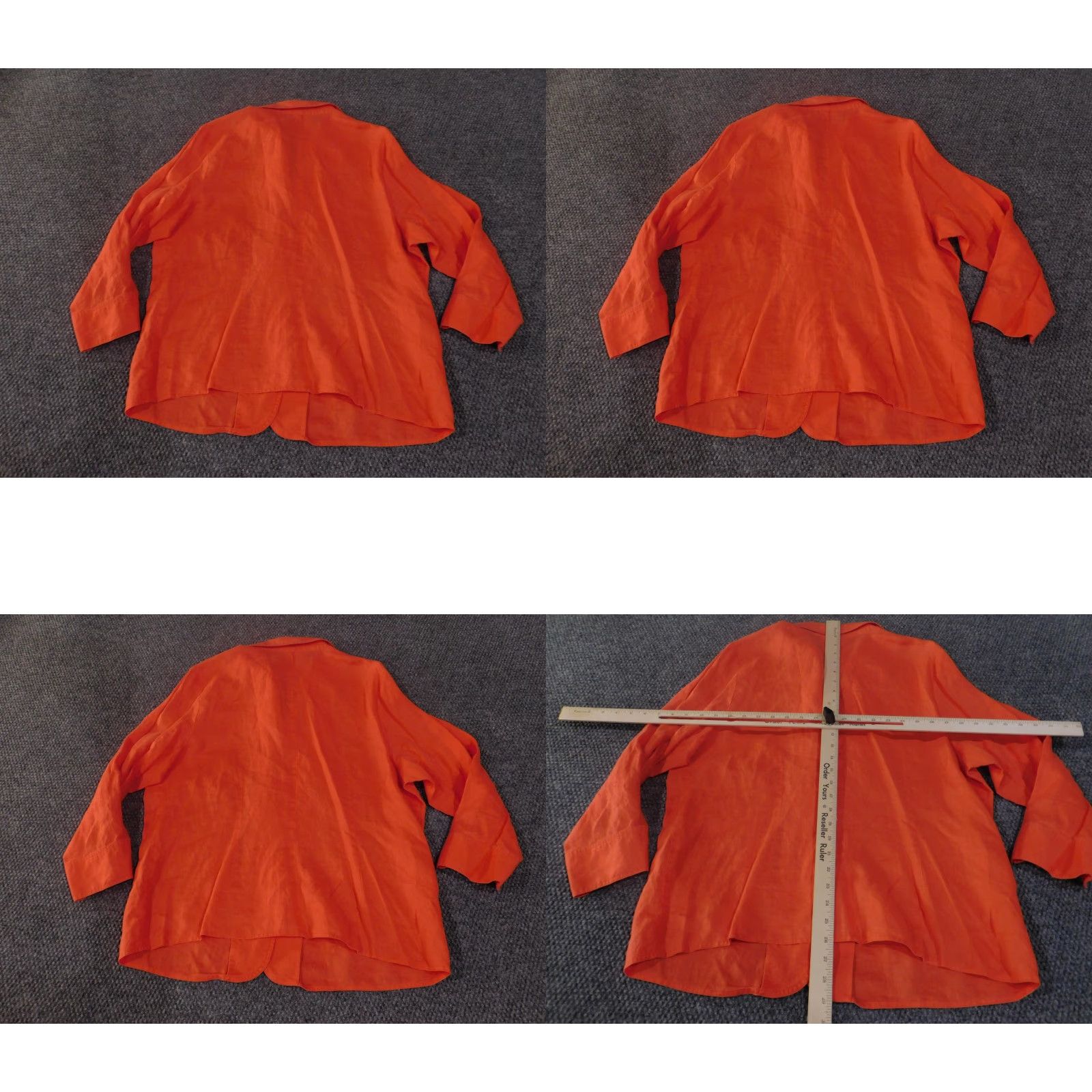 Coldwater Creek Coldwater Creek Shirt Womens 2XL Orange 100% Ramie Button Front 3/4 Sleeve Top Size XXL / US 16-18 / IT 52-54 - 8 Thumbnail