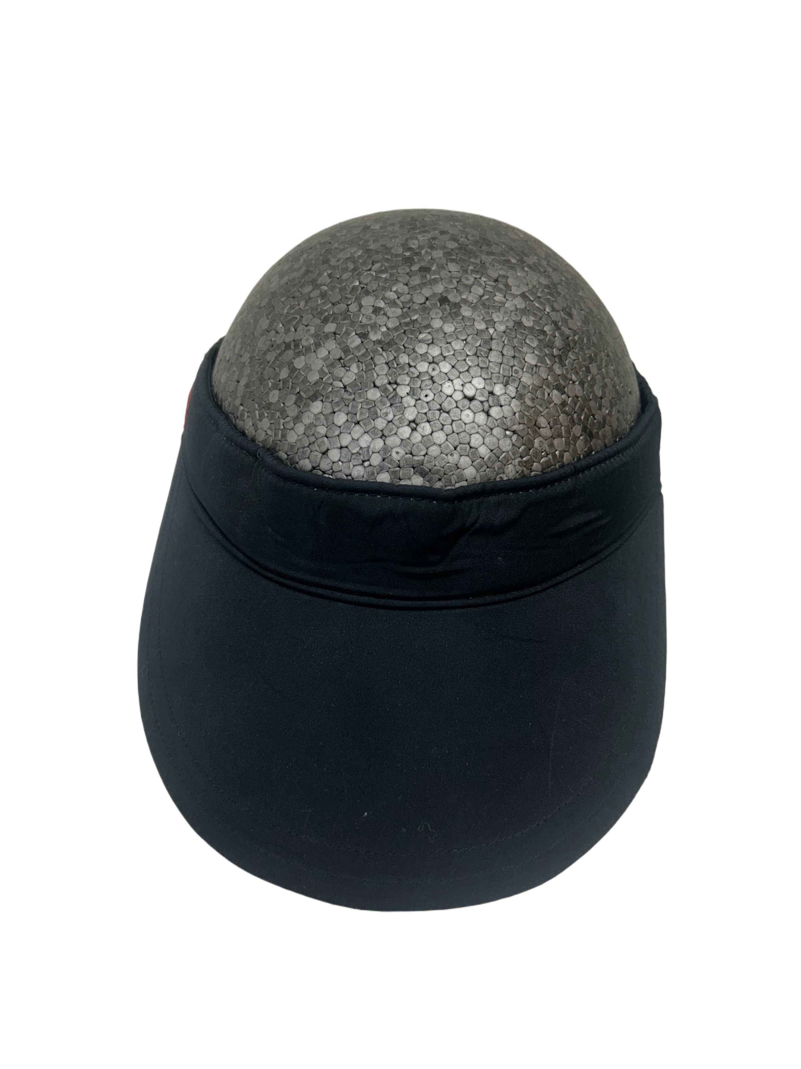 Prada Prada Linea Rossa Black Tennis Visor With PLR BrandingonSide Size 30 - 2 Thumbnail