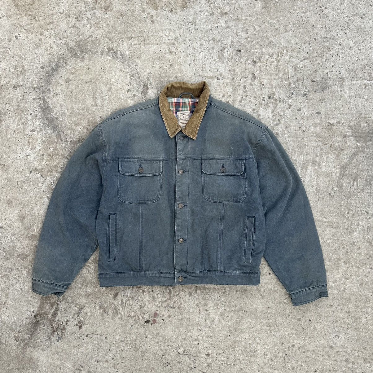 Designer × Japanese Brand Vintage Japanese Style Warm Denim Jacket Bomber Crazy Fit Size US XL / EU 56 / 4 - 2 Thumbnail