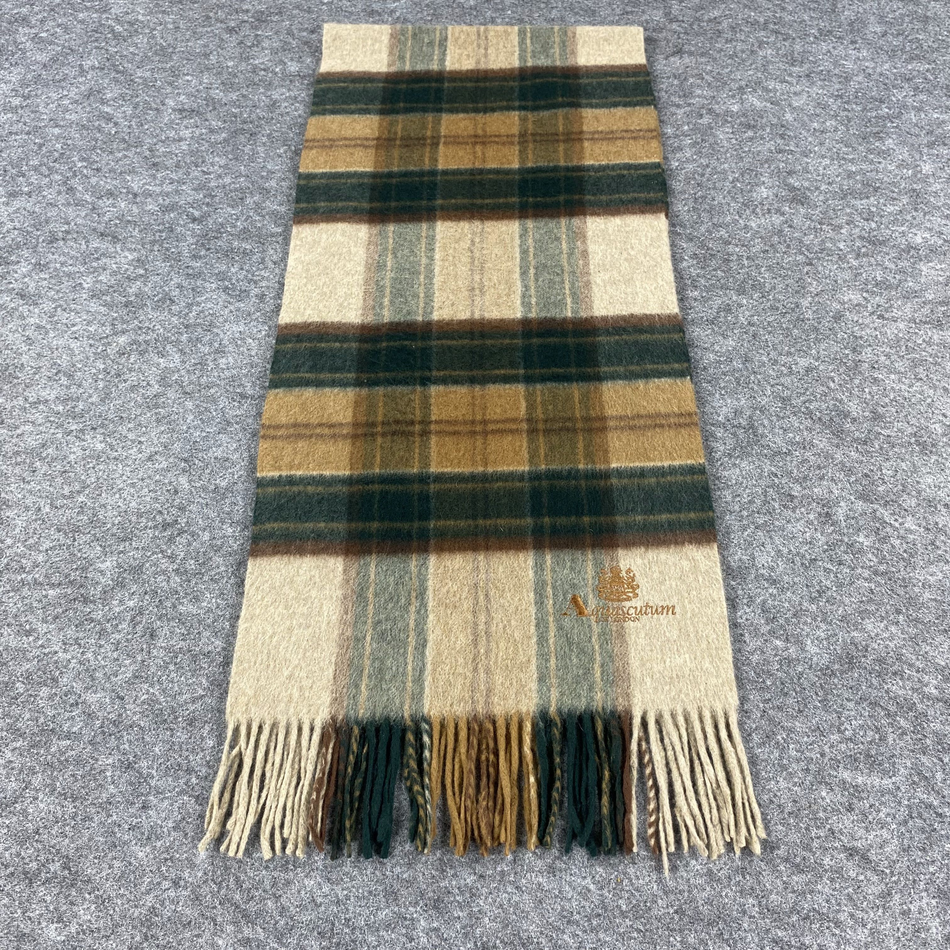 Aquascutum × Vintage GF10163 Aquascutum Scarf Neck Wear Muffler Size ONE SIZE - 1 Thumbnail