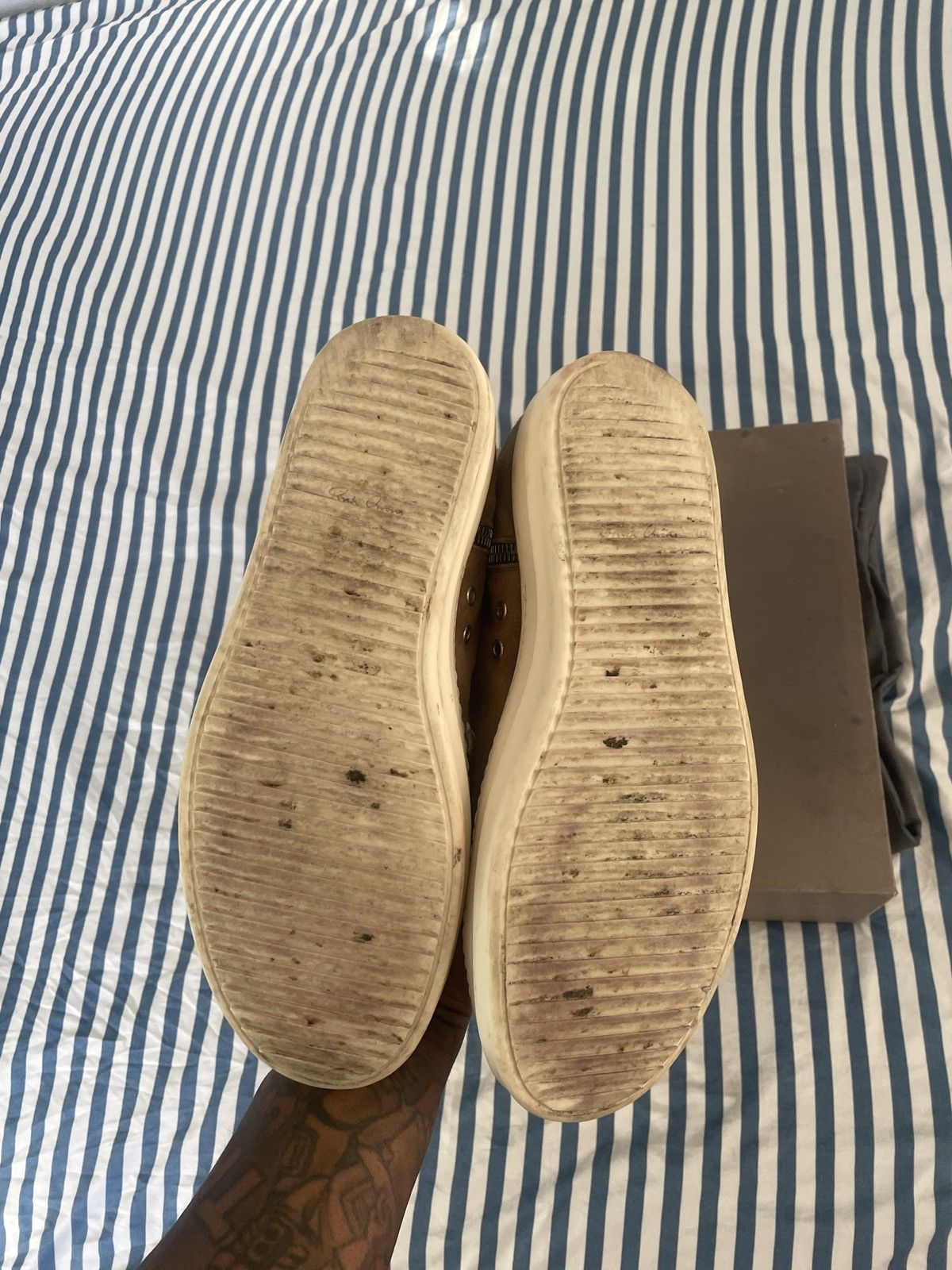 Rick Owens Rick Owens HighTop Sneakers Size US 12 / EU 45 - 7 Thumbnail