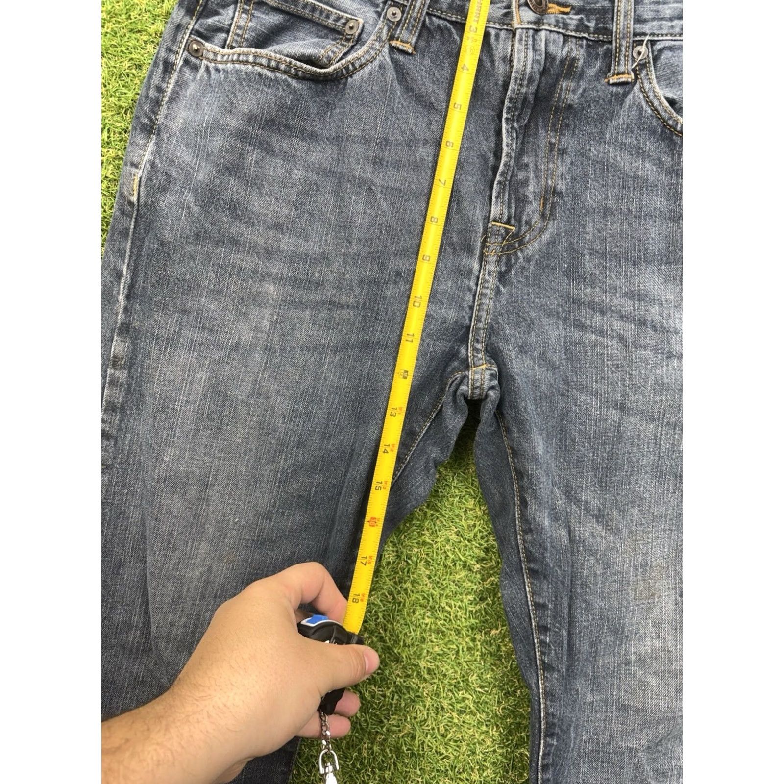 American Eagle Outfitters American Eagle Outfitters Jeans Mens 32x34 Dark Wash Straight 5-Pocket Denim Blue Jeans Regular Rise Size US 32 / EU 48 - 7 Thumbnail