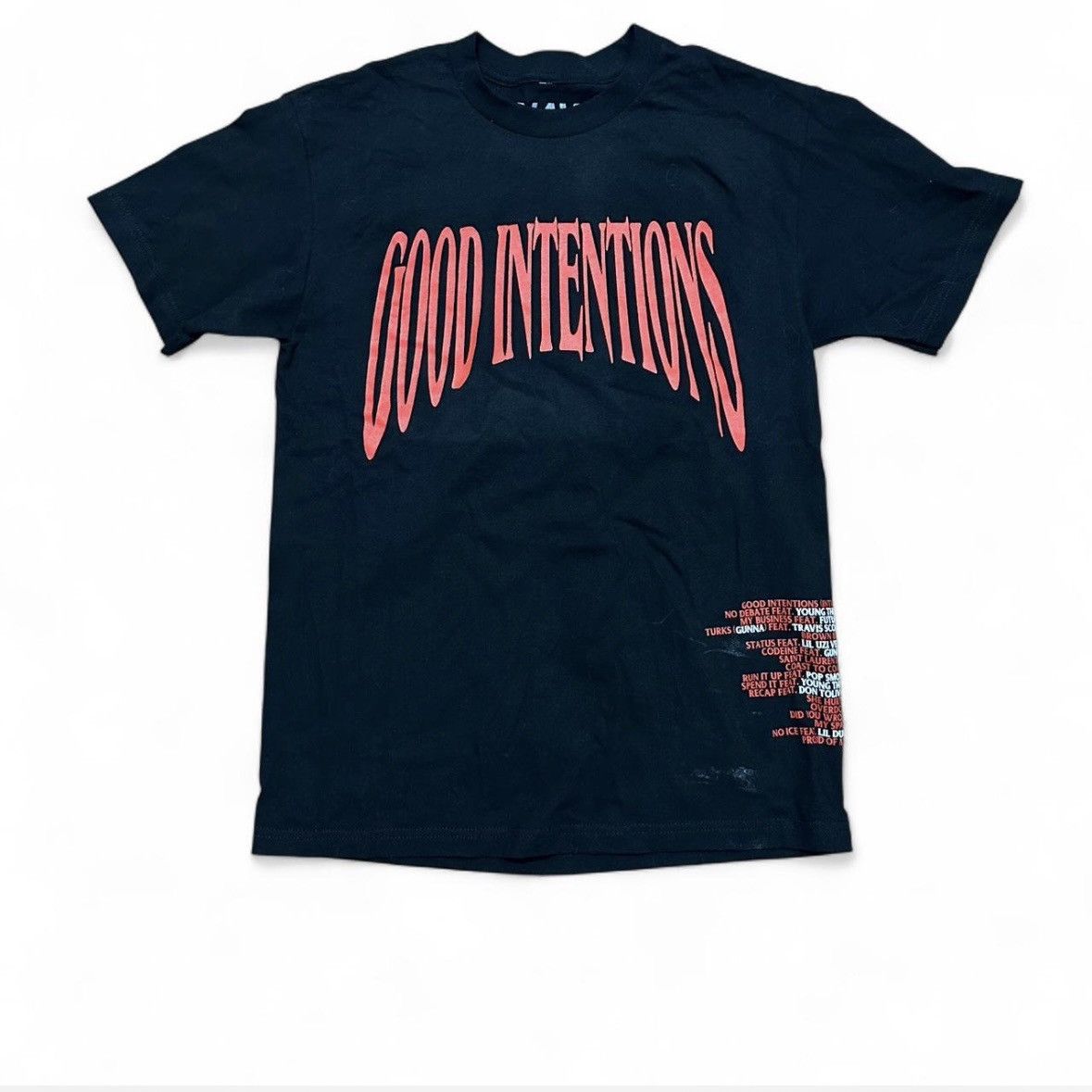 Vlone NAV “Good Intentions” V Tee Black Size M Authentic Size US M / EU 48-50 / 2 - 1 Thumbnail