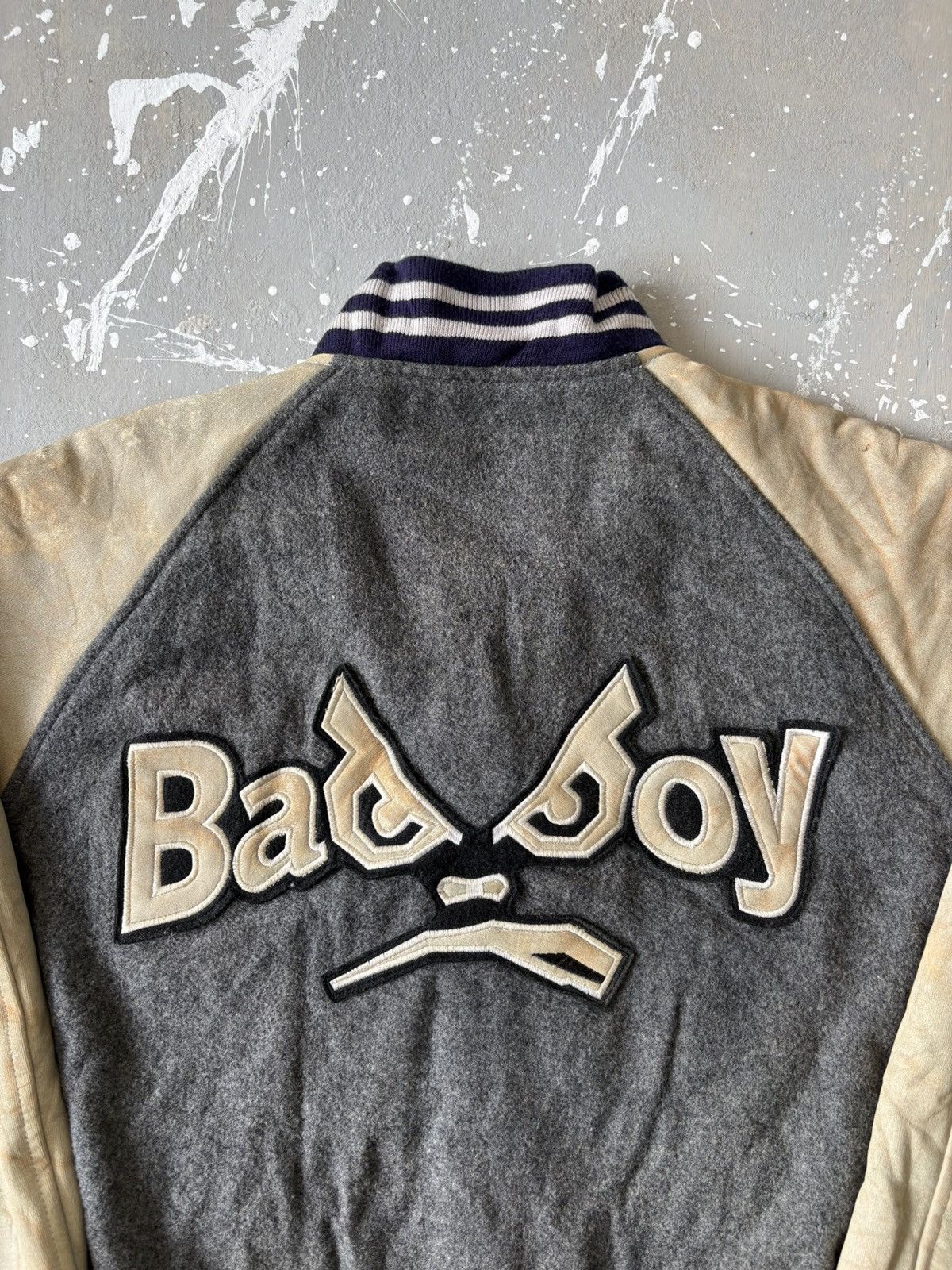 Vintage Vintage Distressed Bad Boy Embroidery Wool Varsity Jacket Size US L / EU 52-54 / 3 - 4 Thumbnail