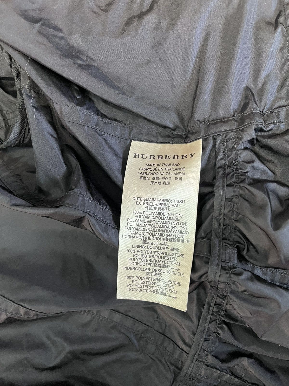 Burberry × Burberry Prorsum Burberry Brit Women Jacket Light Windbreaker Nylon Black Size S / US 4 / IT 40 - 10 Thumbnail