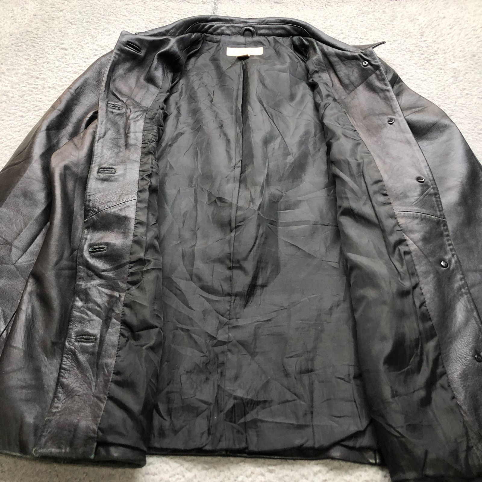 Other Vintage Casual Corner Leather Coat Jacket Womens Large Black Size L / US 10 / IT 46 - 7 Thumbnail