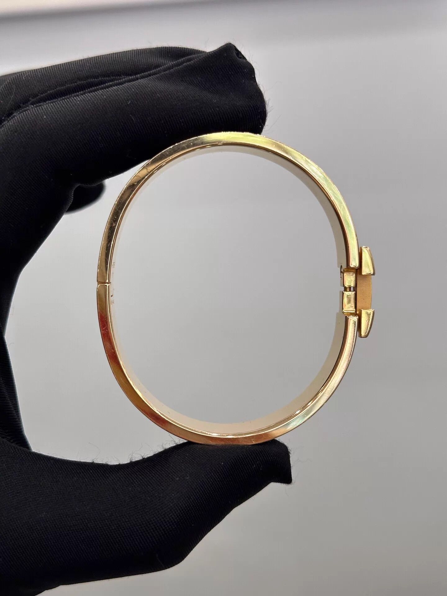 Hermes Hermes Clic H Black Enamel Gold H Bracelet GM Size ONE SIZE - 5 Thumbnail