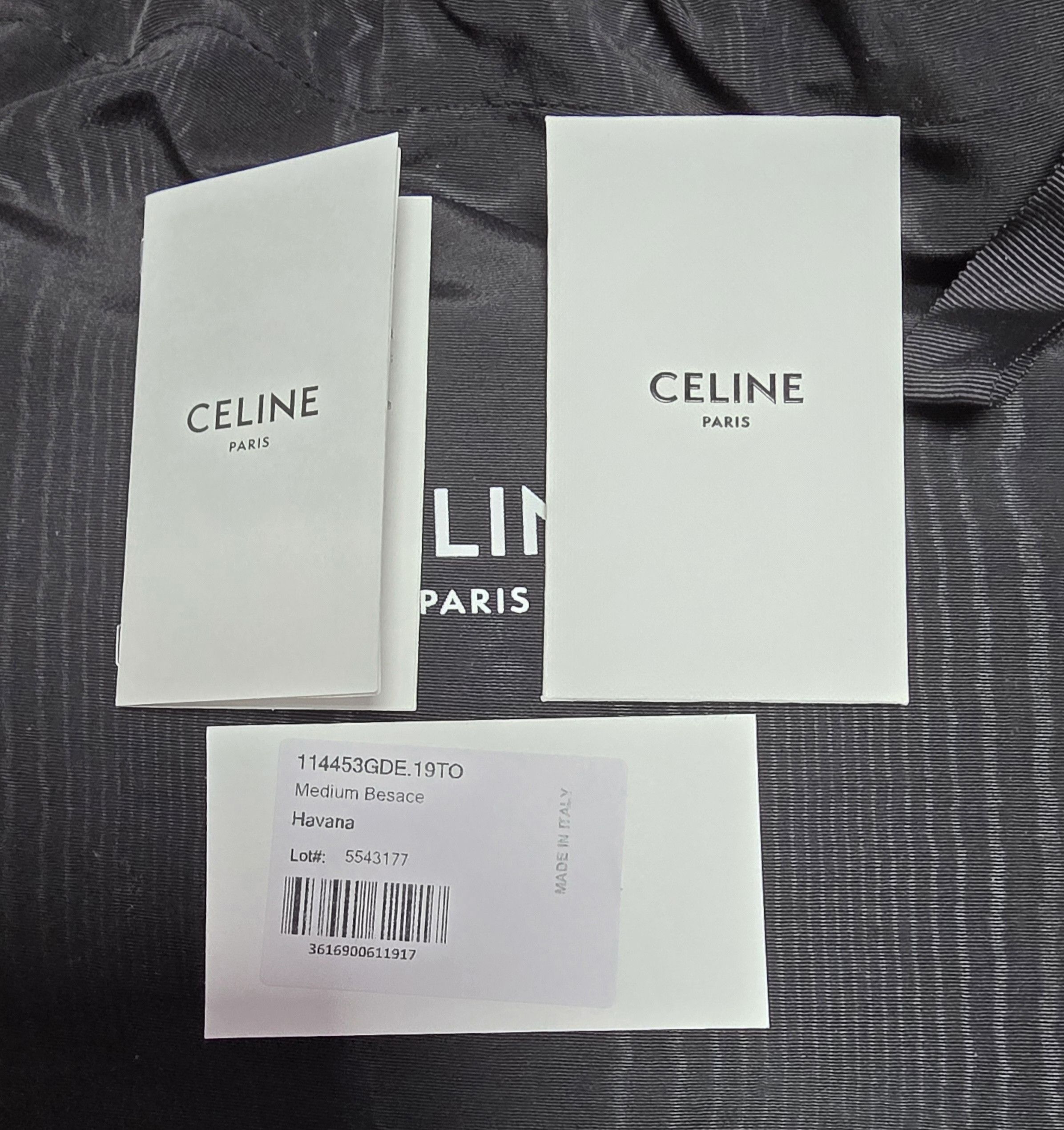 Celine Celine Medium Besace Triomphe in Suede Calfskin Havana Size ONE SIZE - 5 Thumbnail