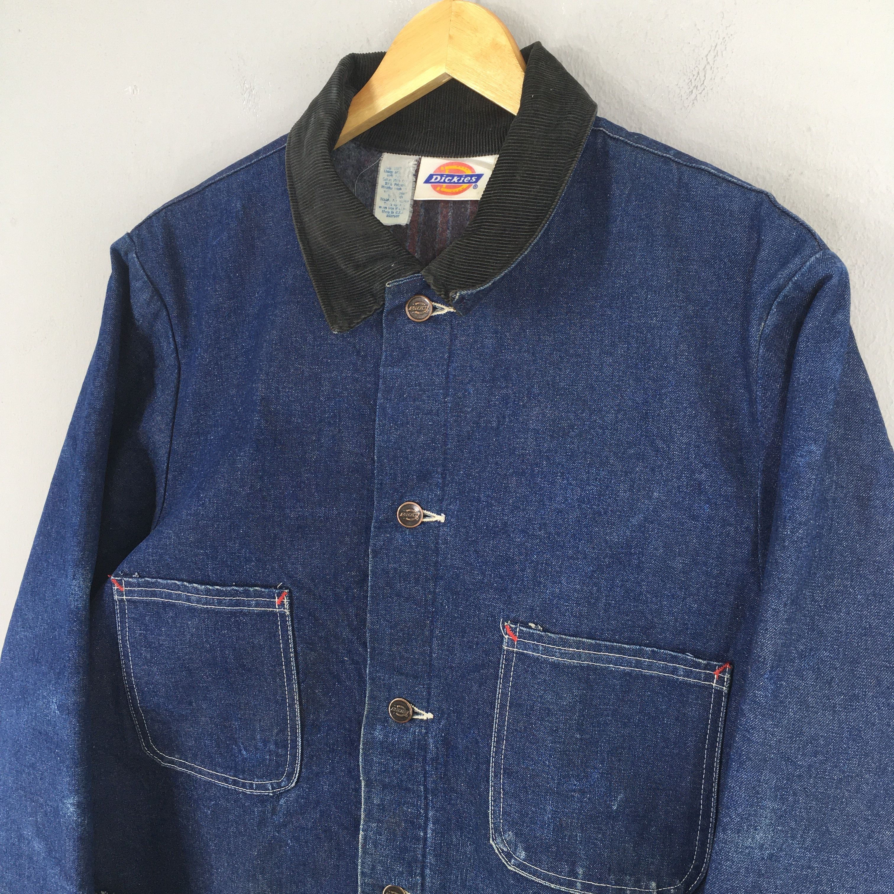 Dickies Vintage 1990's Dickies Blanket Blue Denim Jacket Large Size US L / EU 52-54 / 3 - 4 Thumbnail