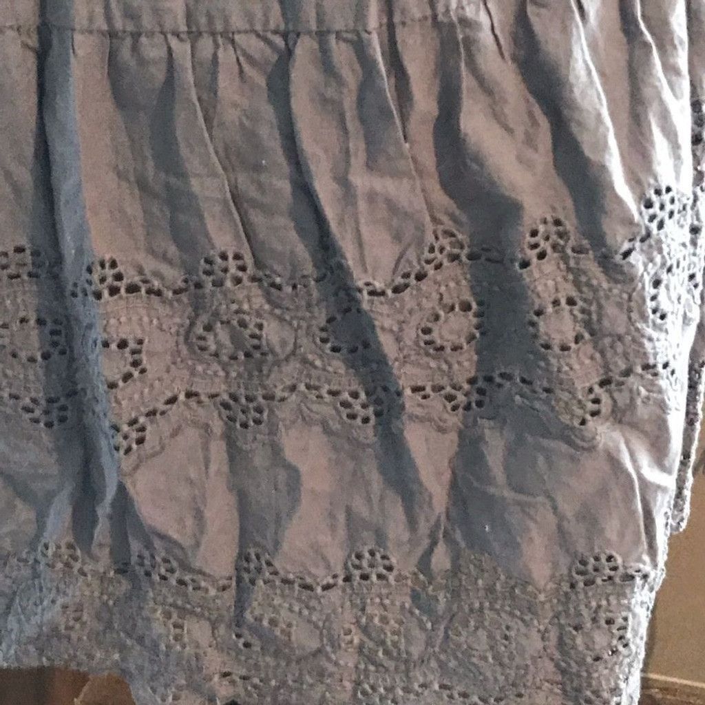 American Eagle Outfitters American eagle size X Small gray dress cotton tiered eyelet Size XXS / US 00 / IT 34 - 9 Thumbnail