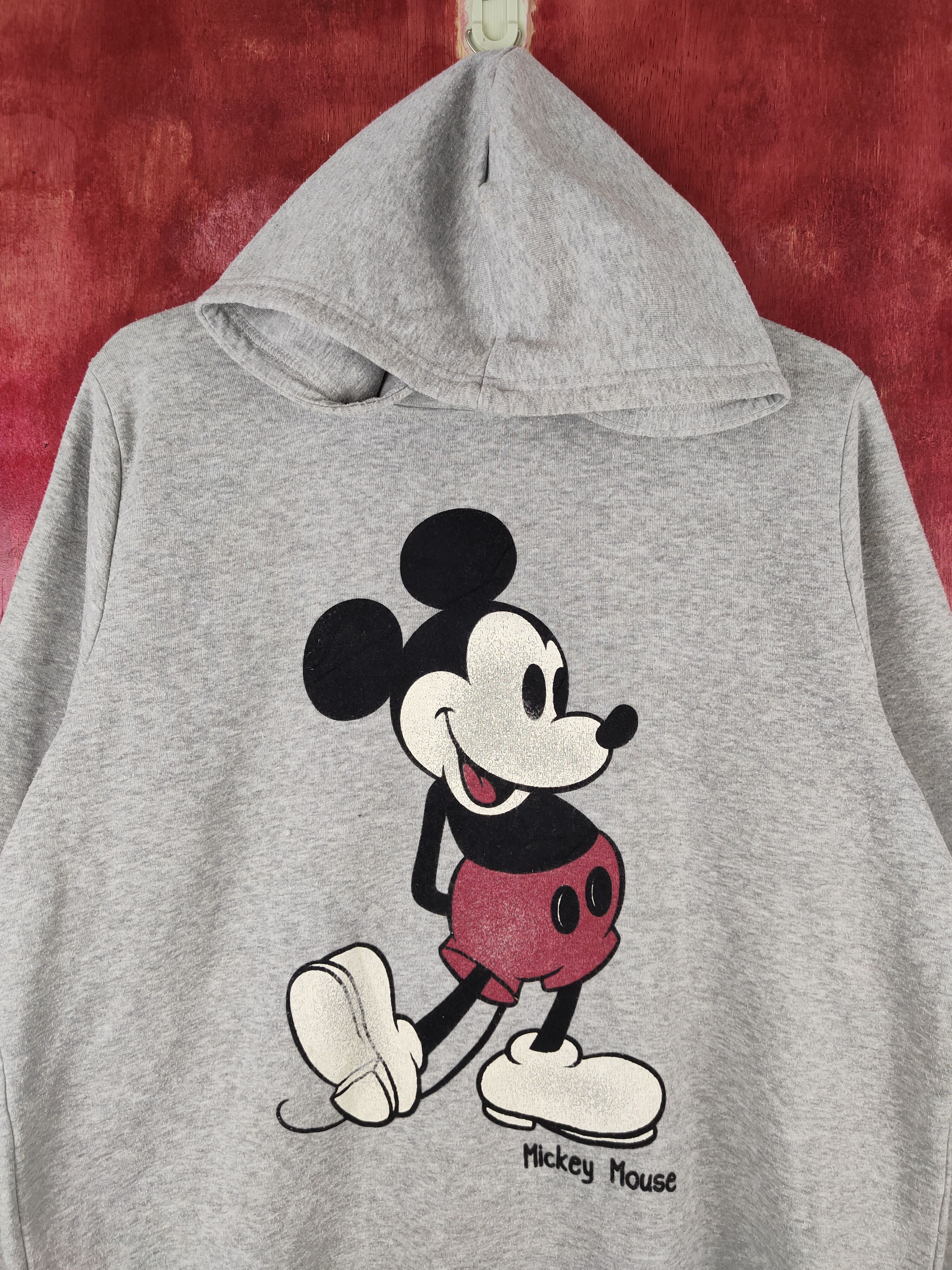 Disney Disney Gray Mickey Mouse Hoodie Sweatshirts #S1557 Size L / US 10 / IT 46 - 2 Thumbnail