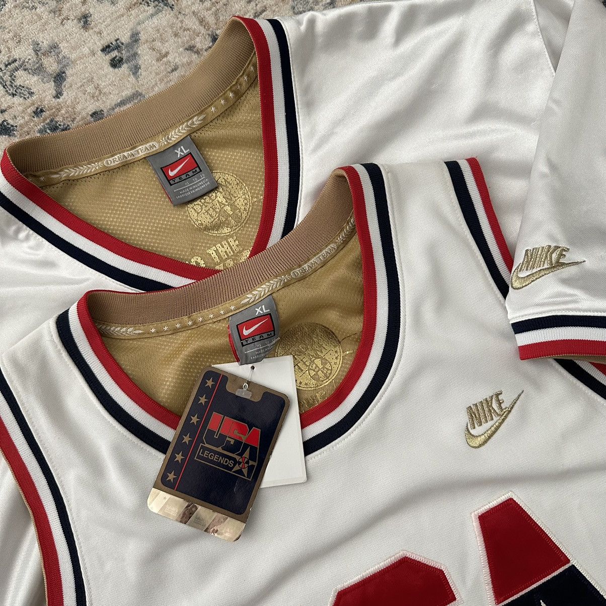 Nike × USA Olympics × Vintage Vintage Nike Team USA Dream Team Olympic Gold Jersey Bundle Size US XL / EU 56 / 4 - 2 Thumbnail