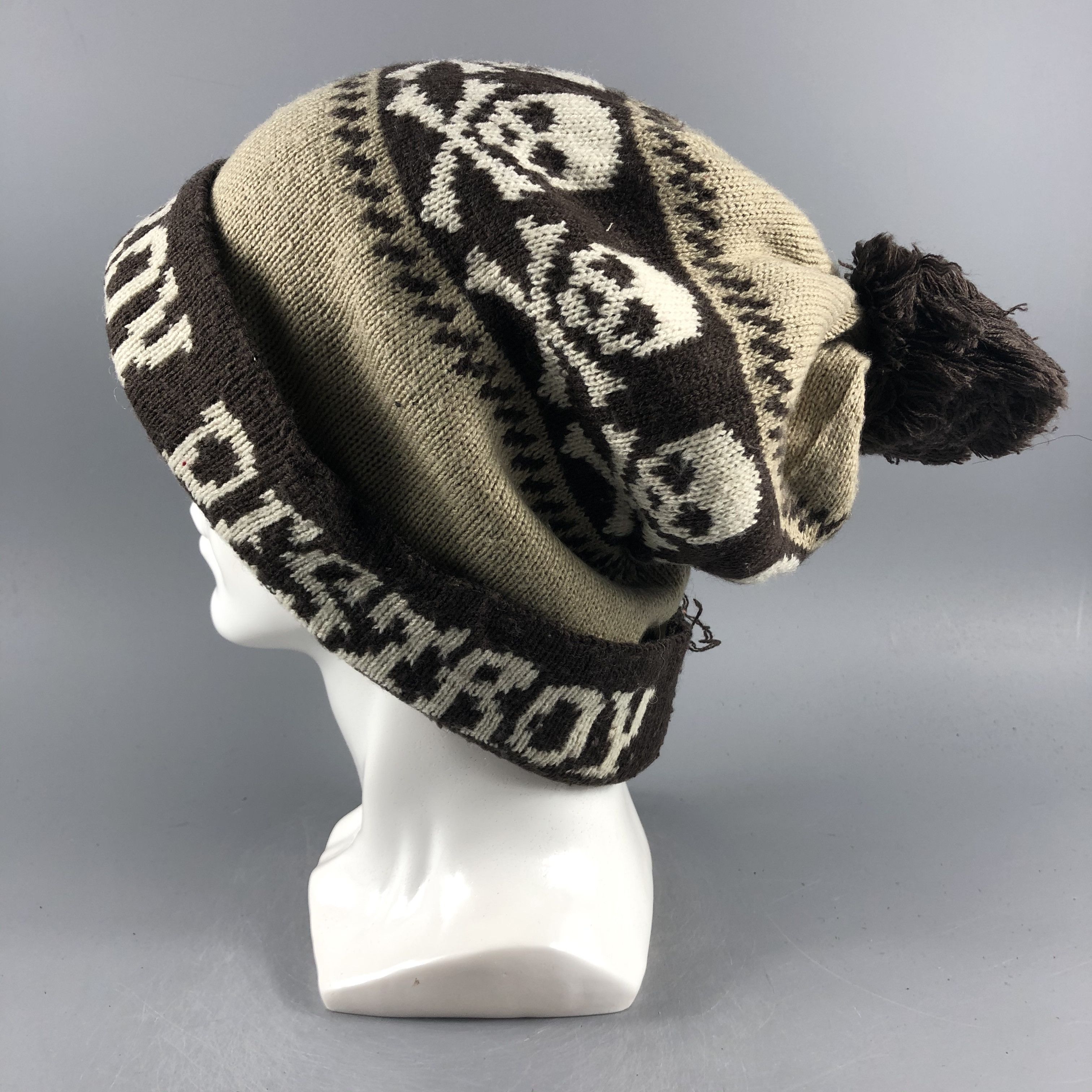 Japanese Brand × Vintage Skull Destroy Beanie Snow Hat Snow Cap -D052 Size ONE SIZE - 1 Thumbnail