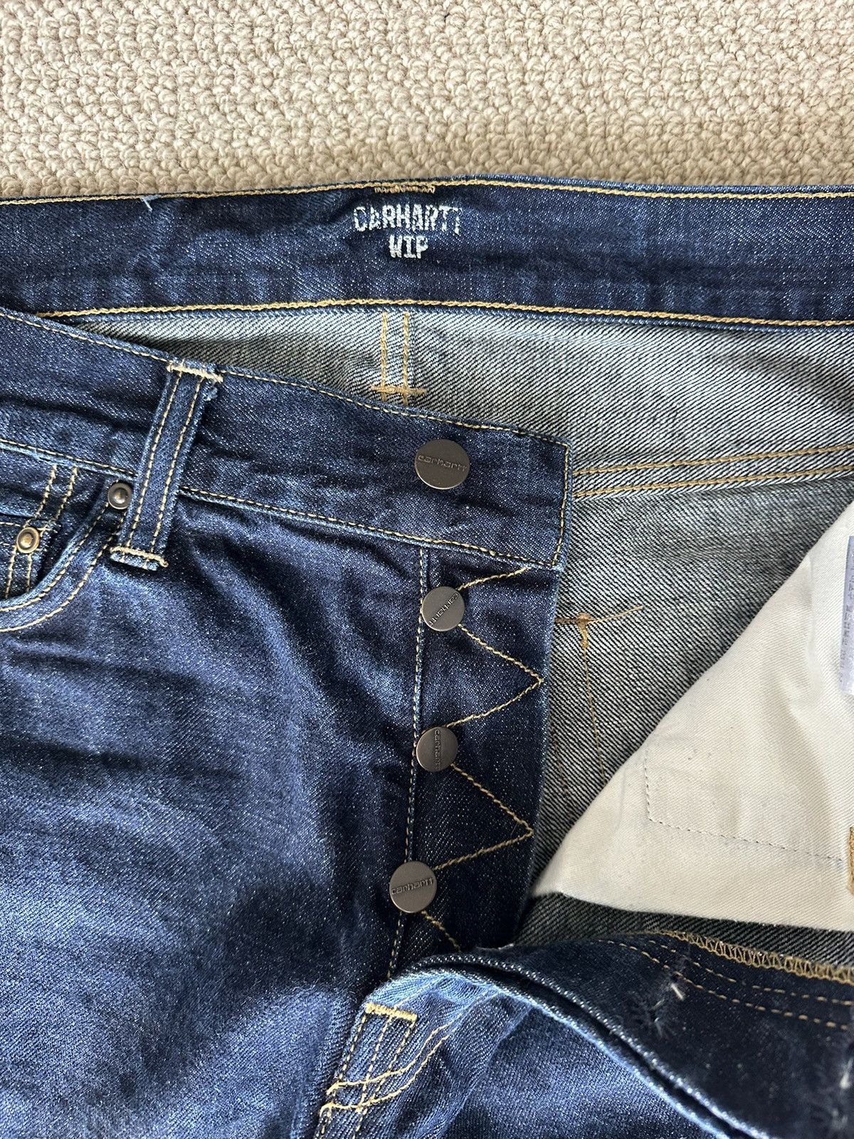 Carhartt Wip Carhartt WIP - Klondike one wash indigo 33x32 Size US 33 - 3 Thumbnail
