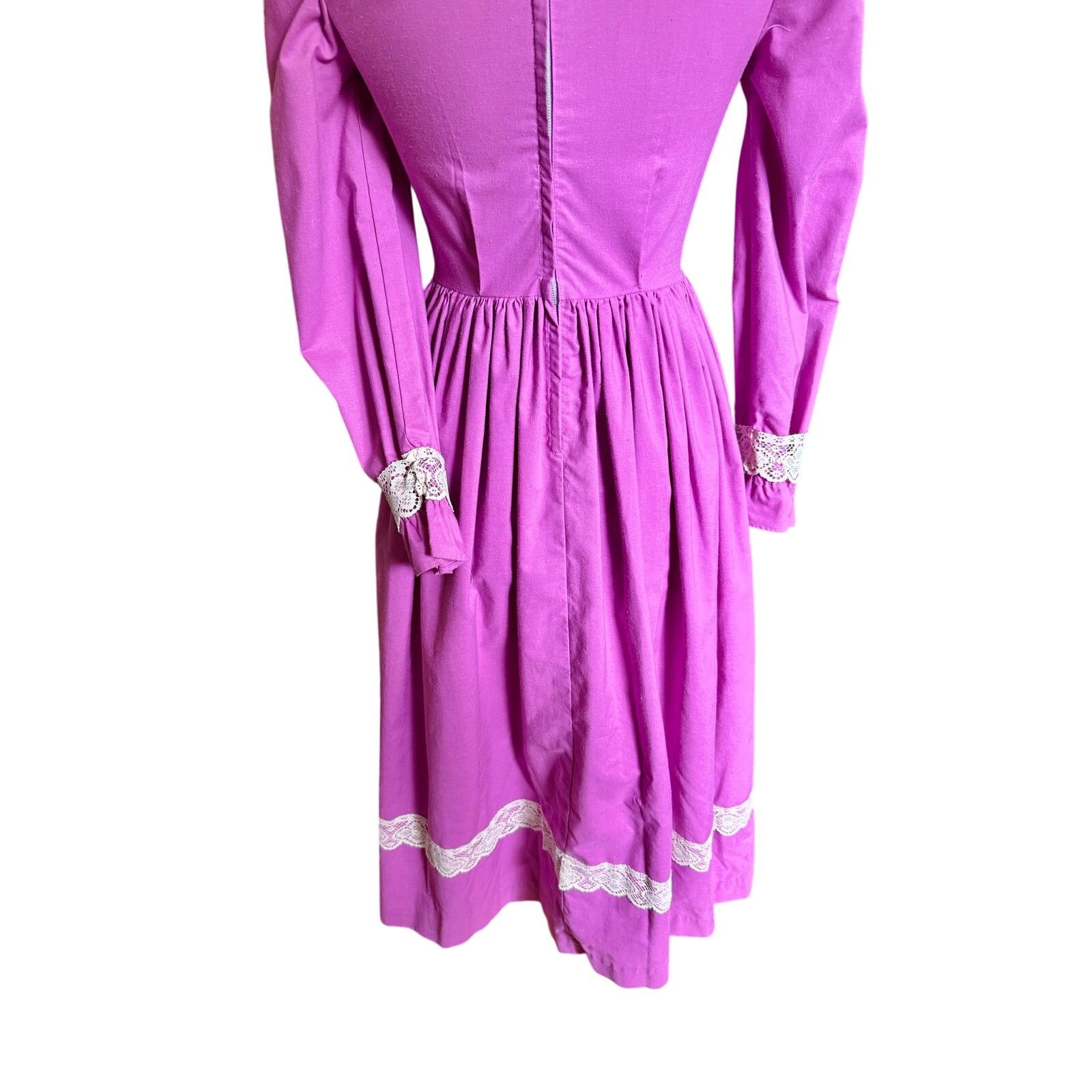 Vintage Vintage 60's Handmade Orchid Purple Maxi Prairie Dress XS Size XS / US 0-2 / IT 36-38 - 4 Thumbnail