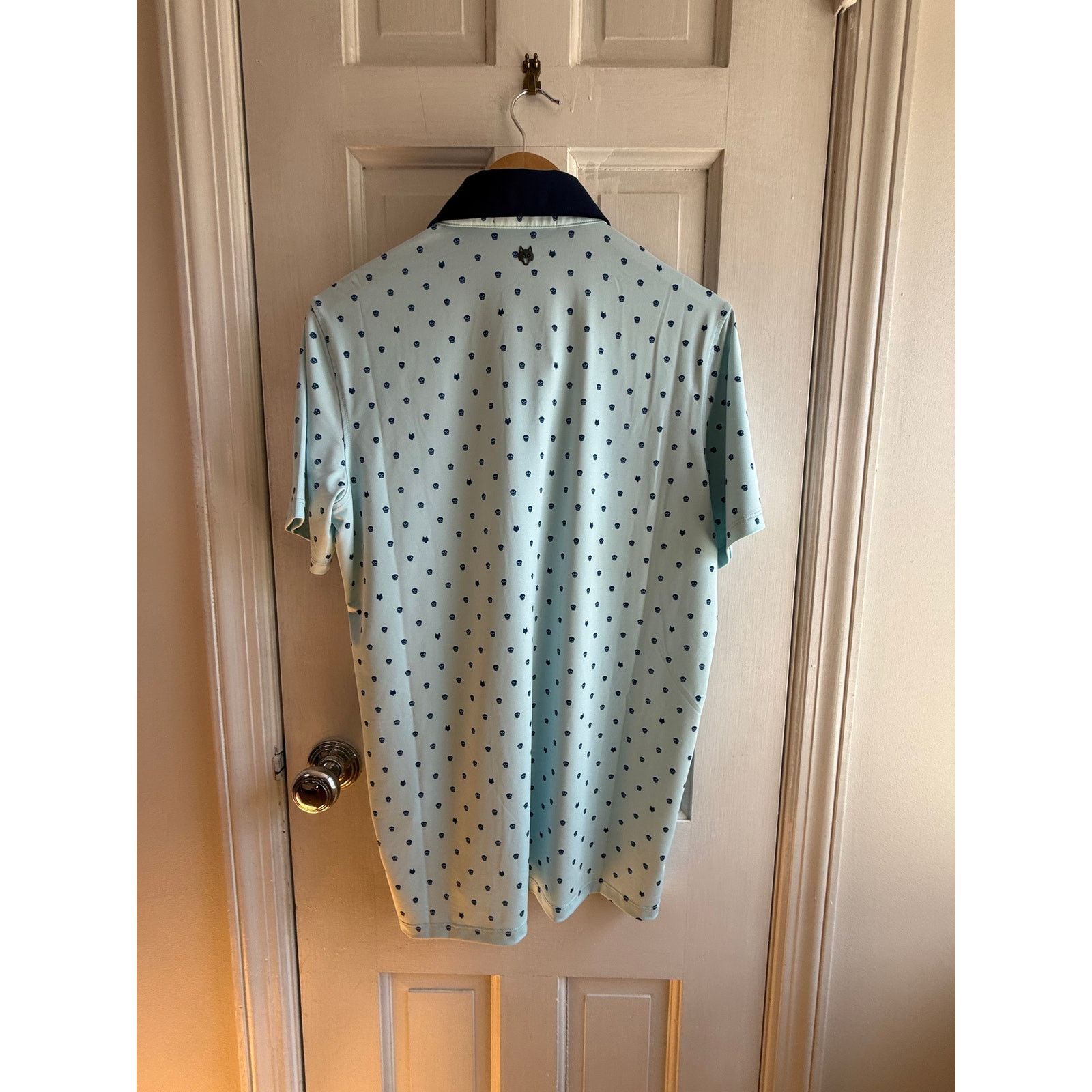 Grenson NWOT Greyson Voodoo Golf Polo - Blue - Small - Wolf & Skull Size US S / EU 44-46 / 1 - 6 Thumbnail