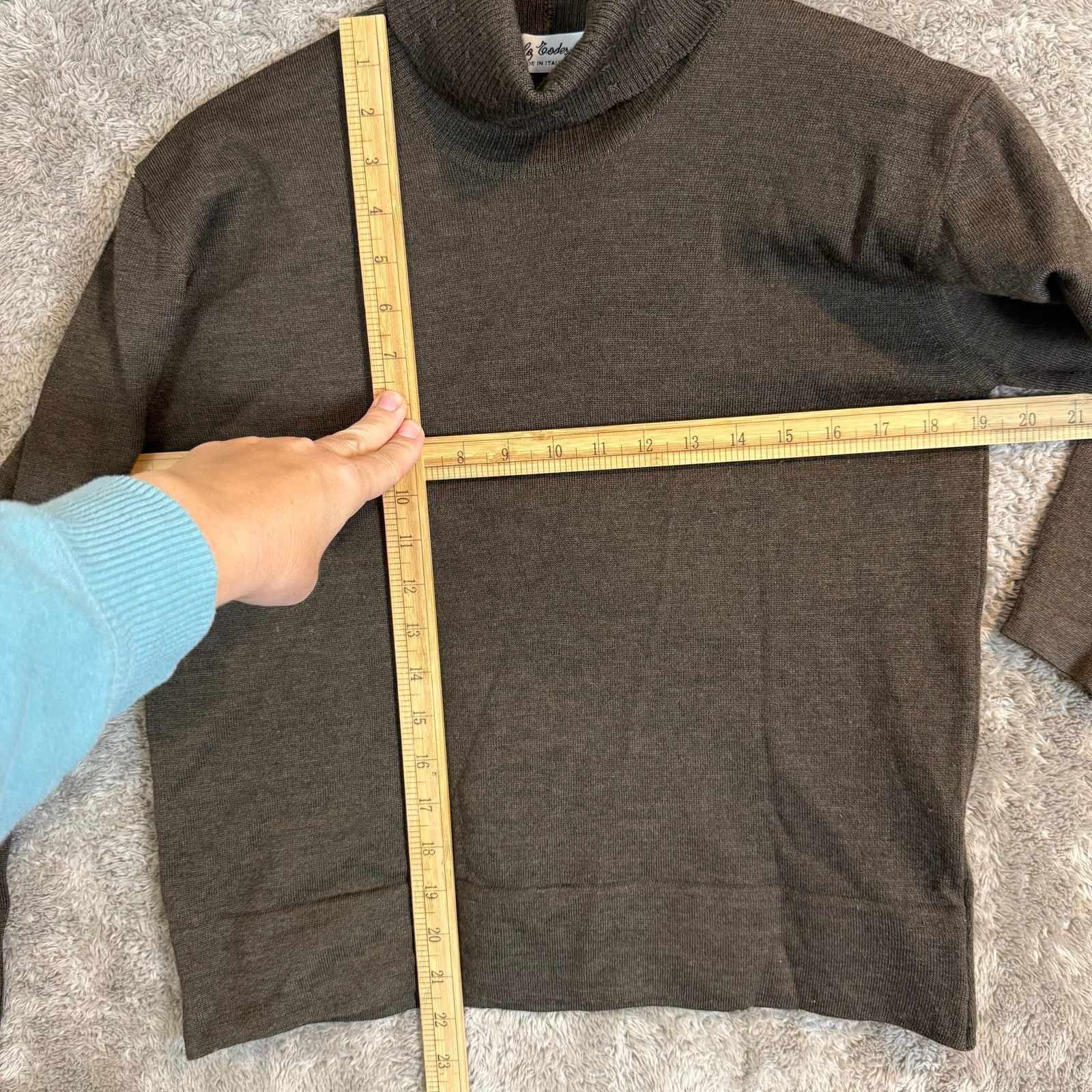 Other Poala Todesco Brown Wool Turtleneck Sweater Pullover M Size M / US 6-8 / IT 42-44 - 8 Thumbnail