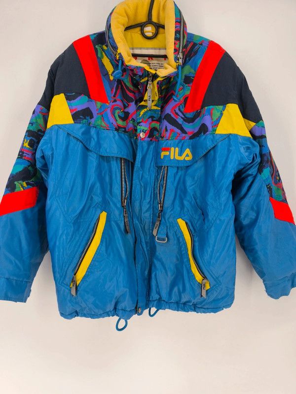 vintage fila ski A.Tomba team Italia technical e wattiert
