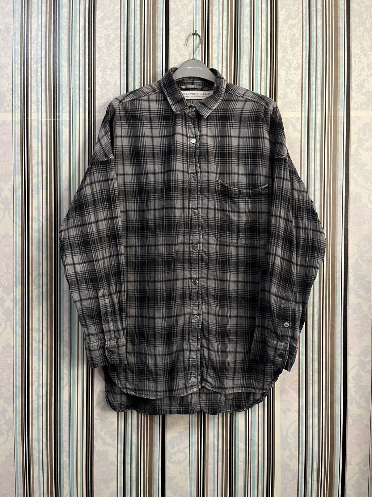 Japanese Brand 1990s GOA plaid classic #H3 Size US L / EU 52-54 / 3 - 1 Thumbnail