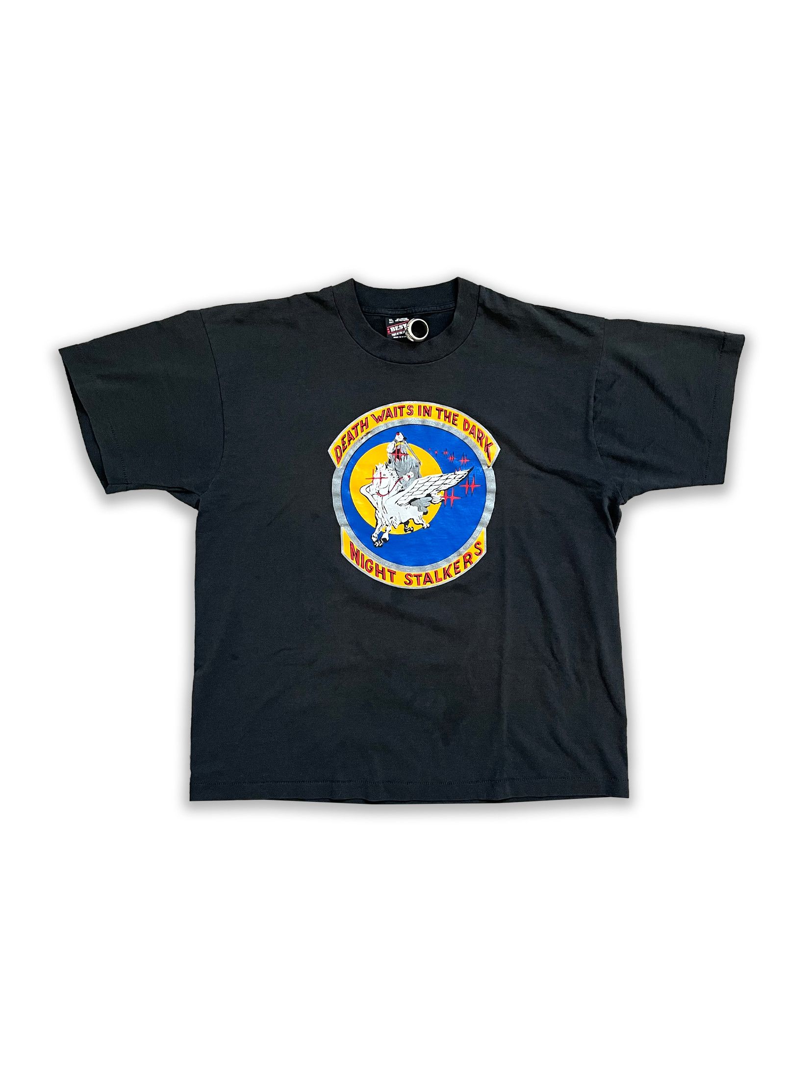 Vintage 1990s Vintage 160th SOAR Night Stalkers Tee Size US XL / EU 56 / 4 - 1 Thumbnail