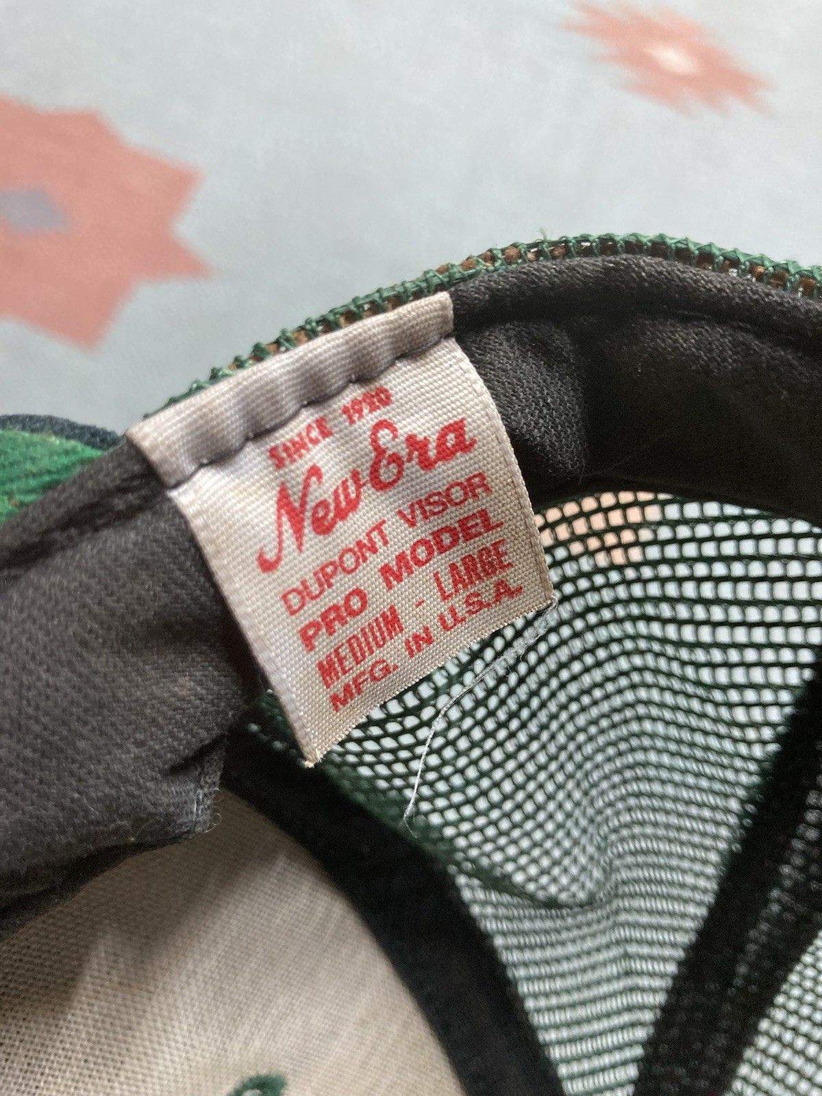 Vintage vtg 80s trucker hat new era pro blank forest green USA made Size ONE SIZE - 6 Thumbnail